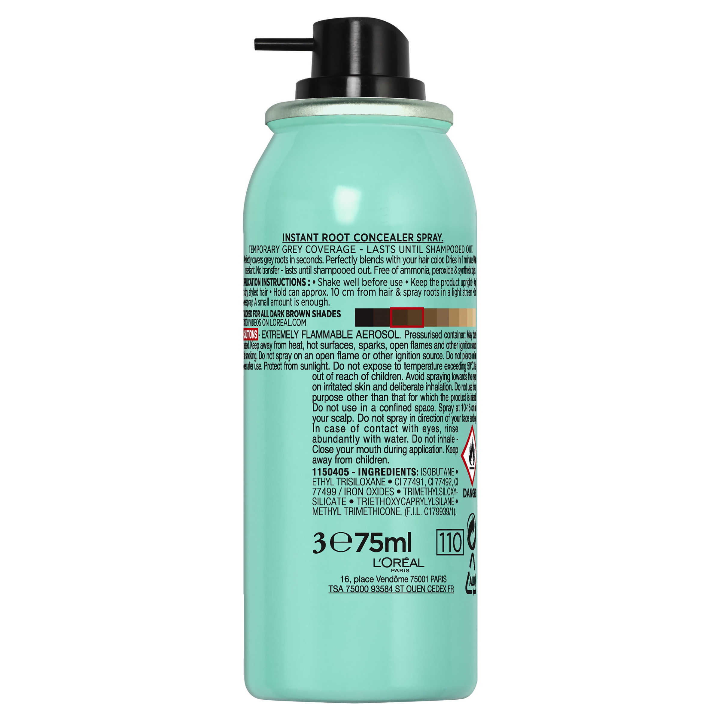 L'Oreal Paris Magic Retouch 2 Dark Brown 75ml - Image 2
