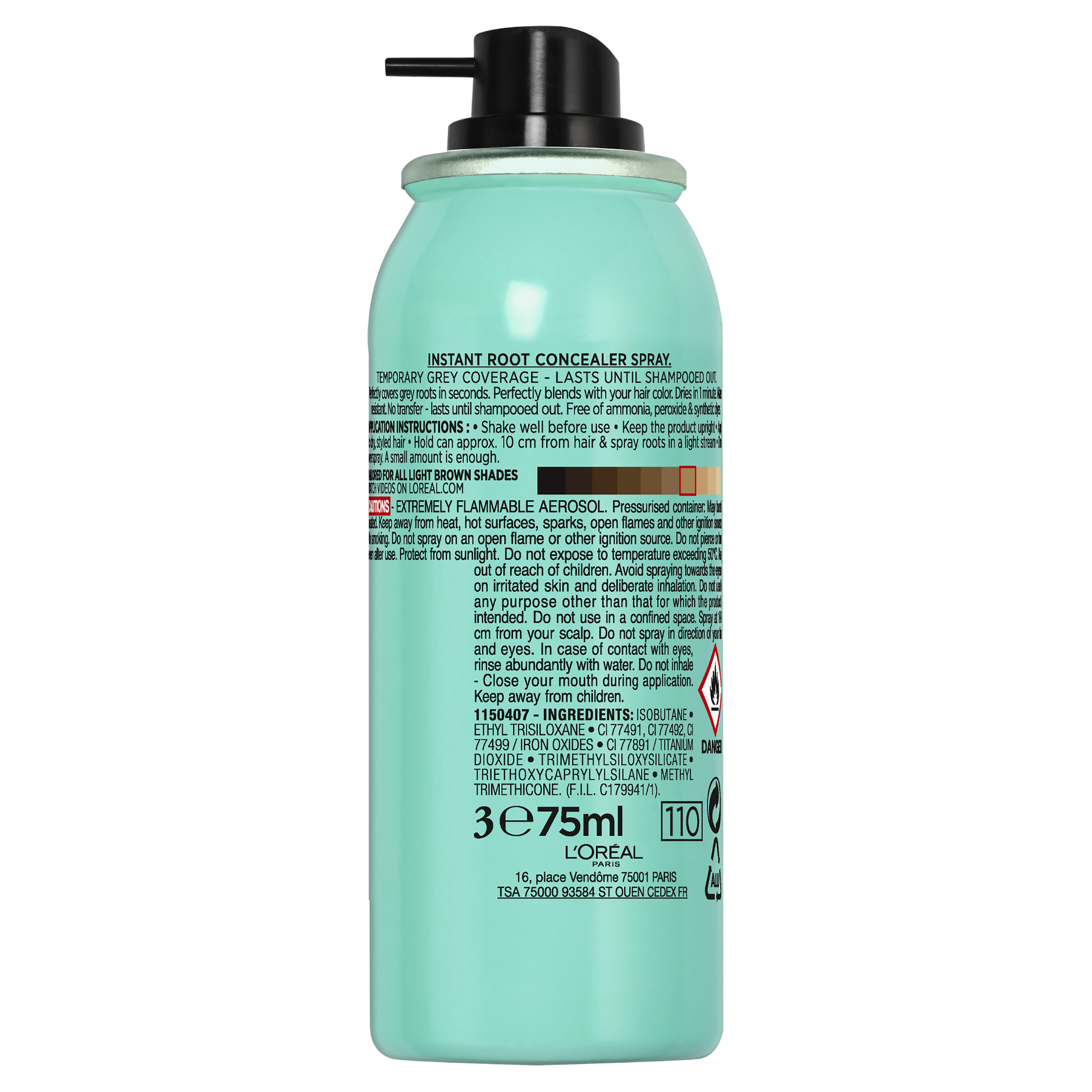 L'Oreal Paris Magic Retouch 4 Light Brown 75ml - Image 2