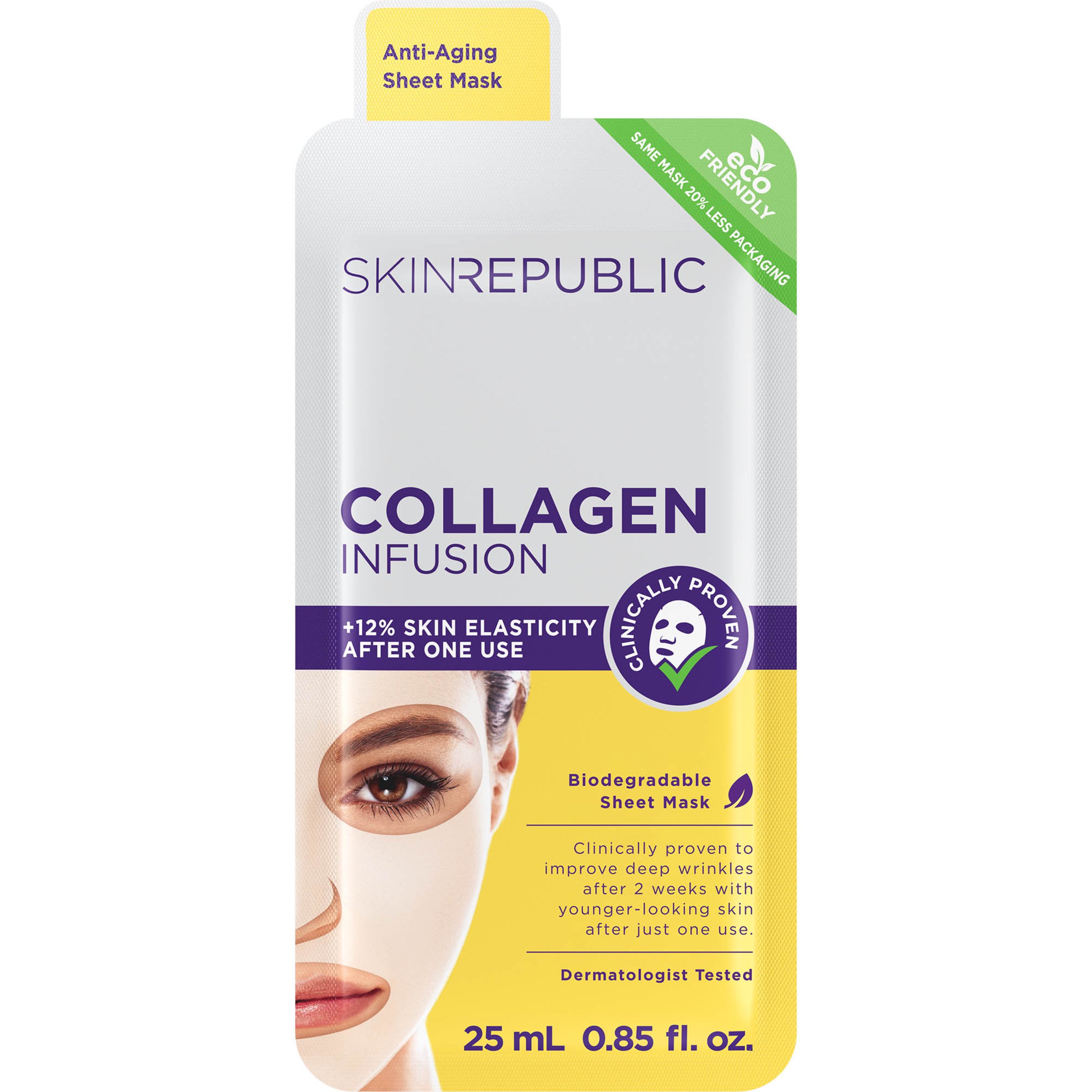 Skin Republic Collagen Infusion Face Mask Sheet 1 each - Image 1