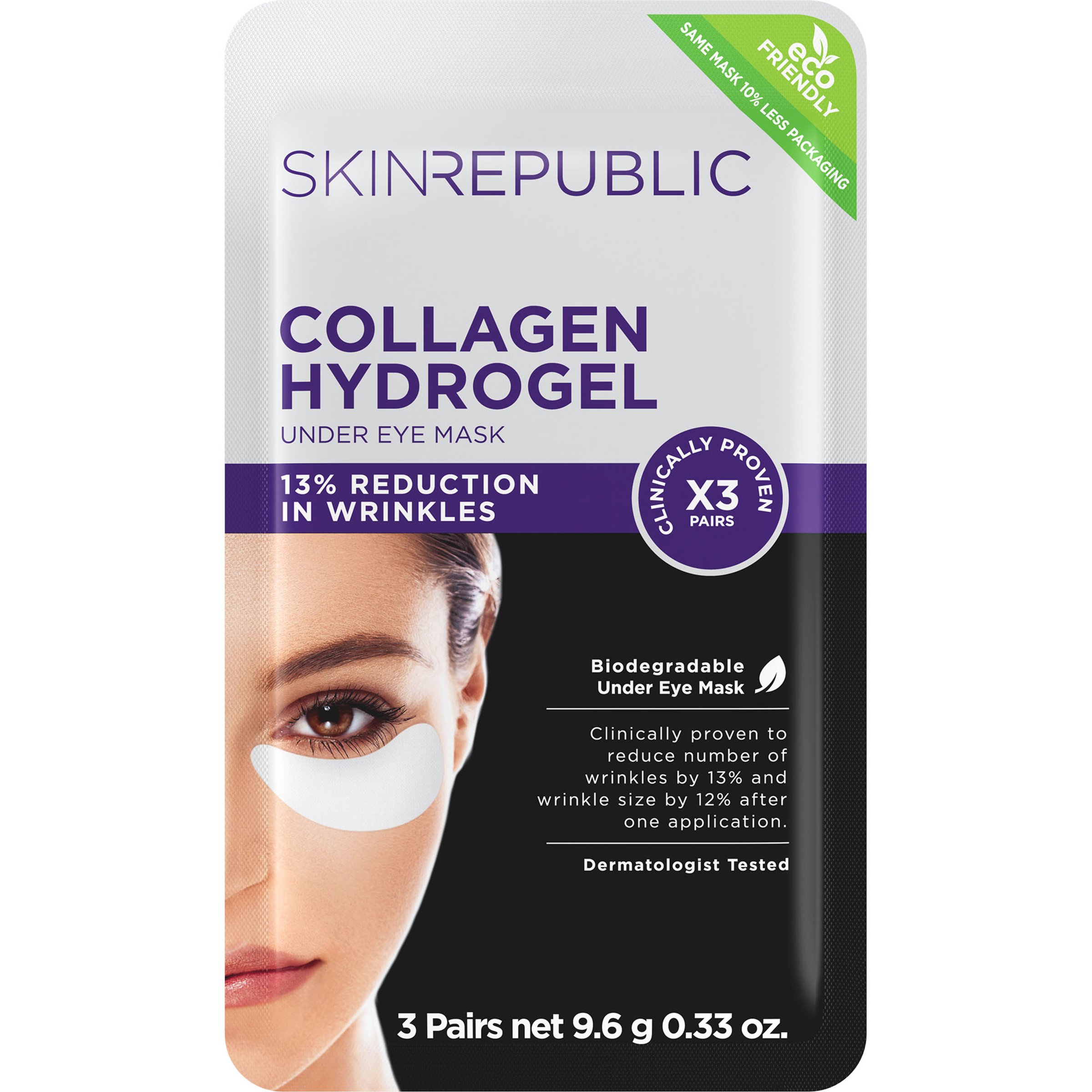 Skin Republic Collagen Hydrogel Under Eye Patch 3 Pack - Image 1