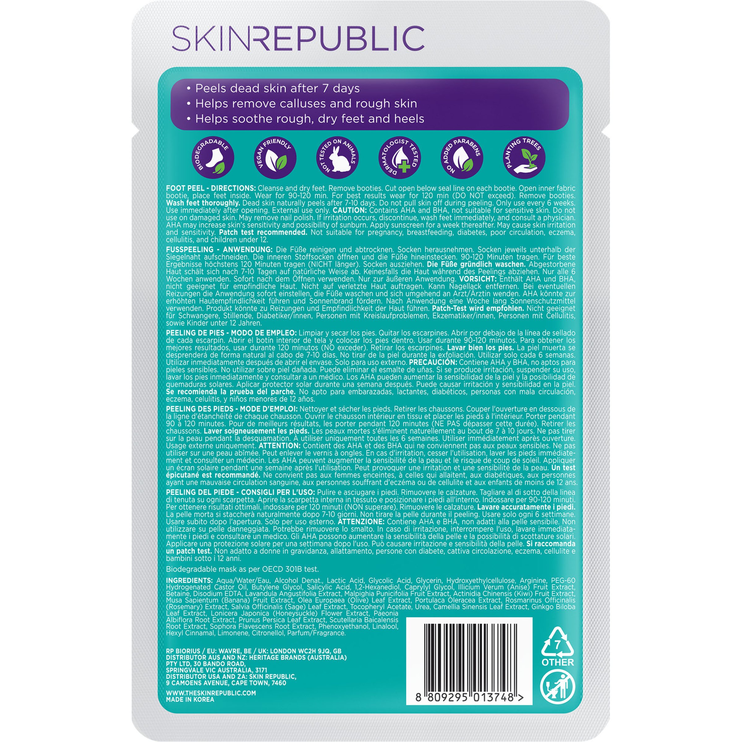 Skin Republic Foot Peel 40g - Image 2