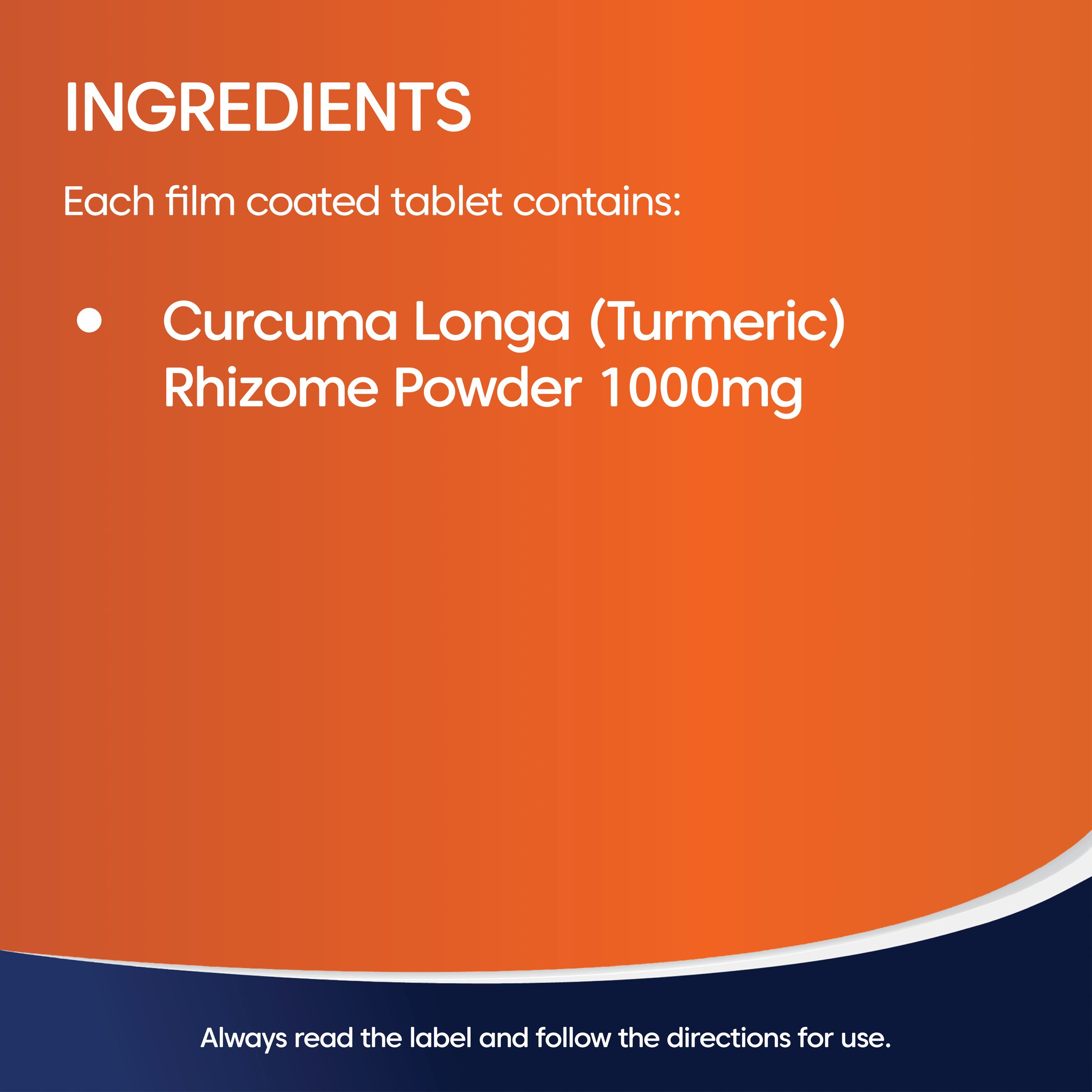 Bioglan Organic Turmeric High Strength 1000mg - 100 tablets - Image 6