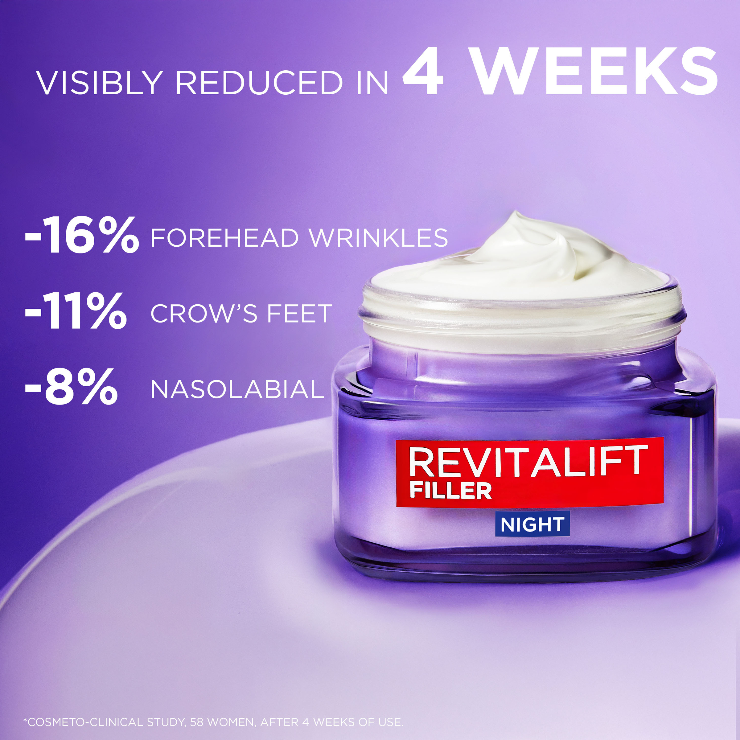 L'Oreal Paris Revitalift Filler Night 50ml - Image 5