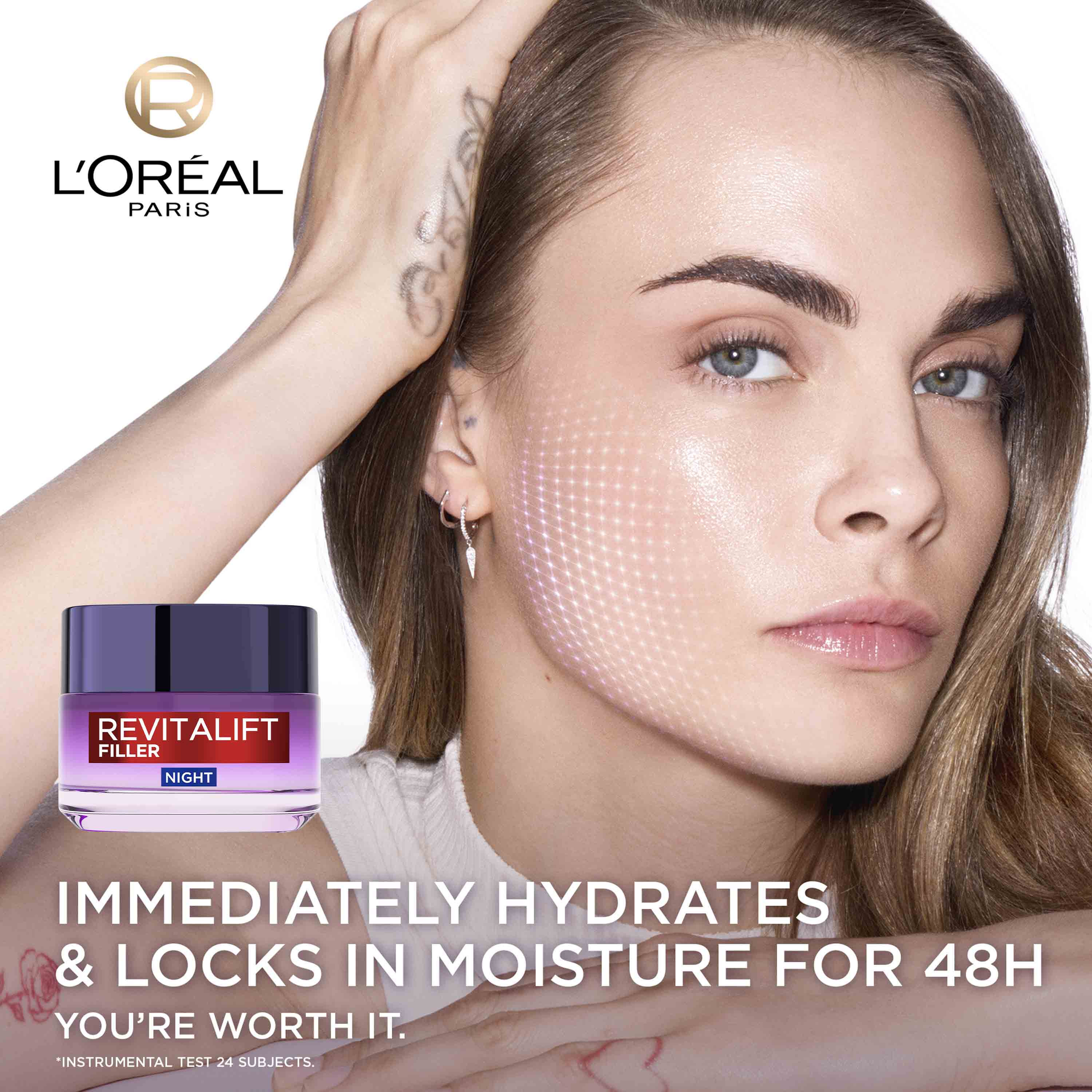 L'Oreal Paris Revitalift Filler Night 50ml - Image 3