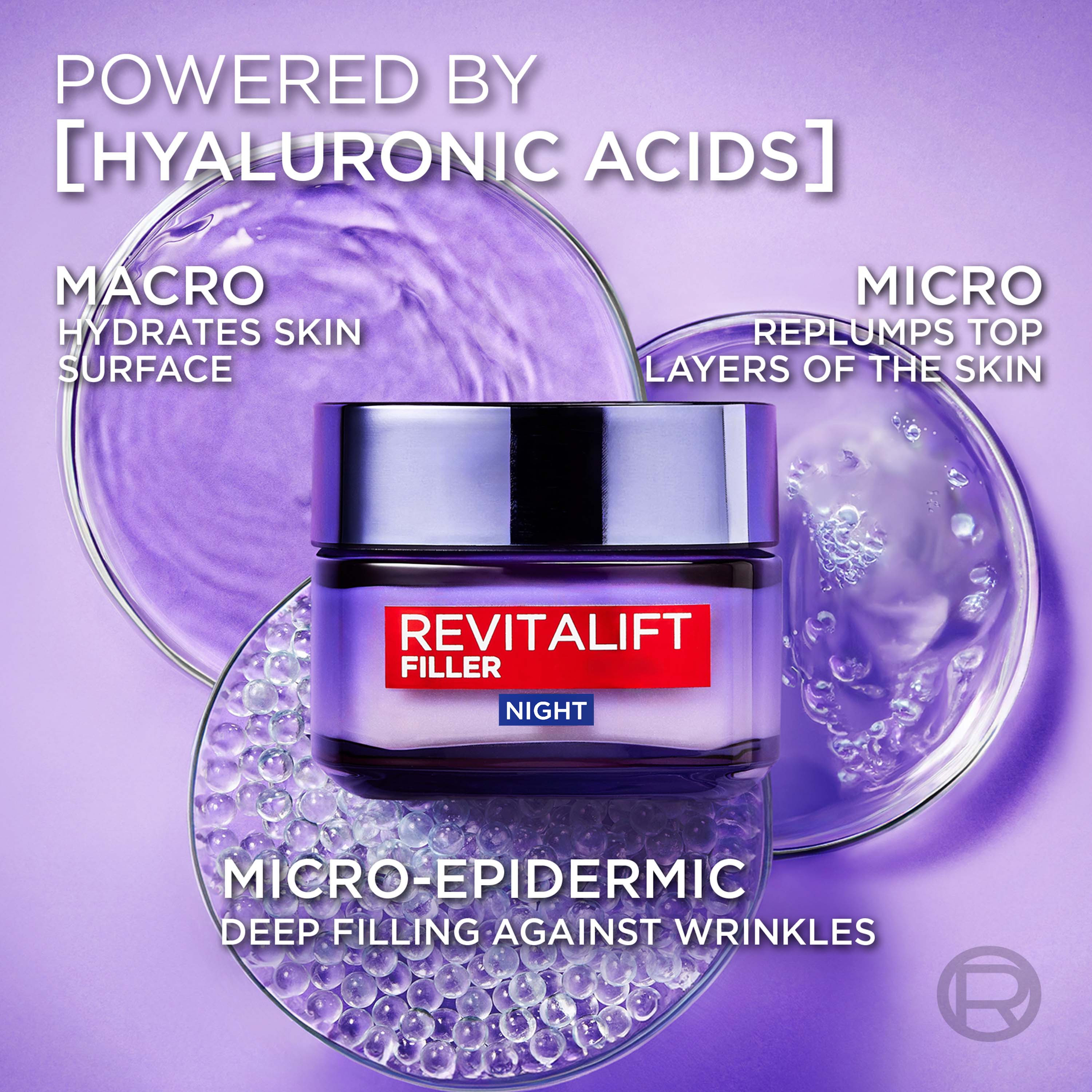 L'Oreal Paris Revitalift Filler Night 50ml - Image 6