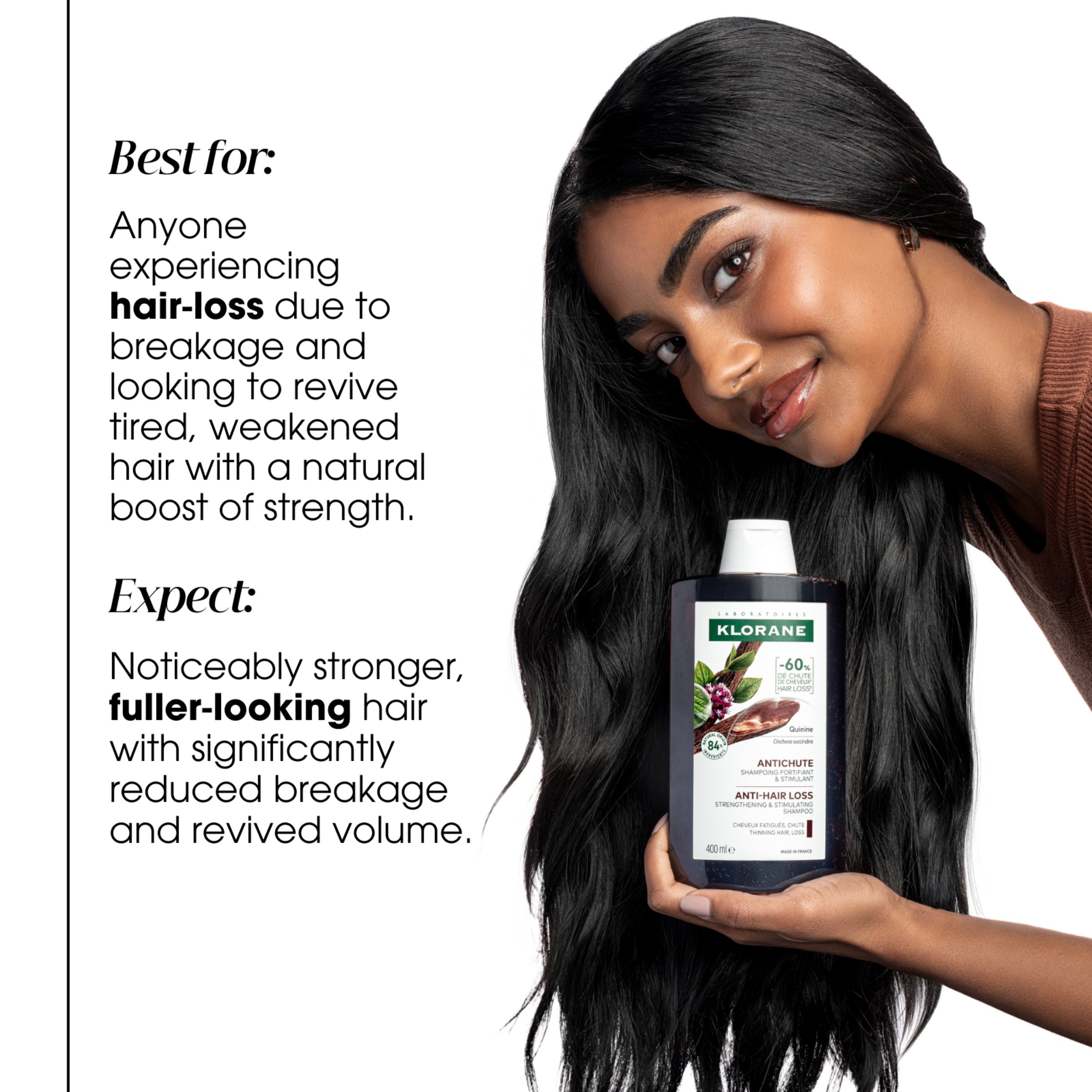 Klorane Shampoo with Quinine and Organic Edelweiss 400ml - Image 10