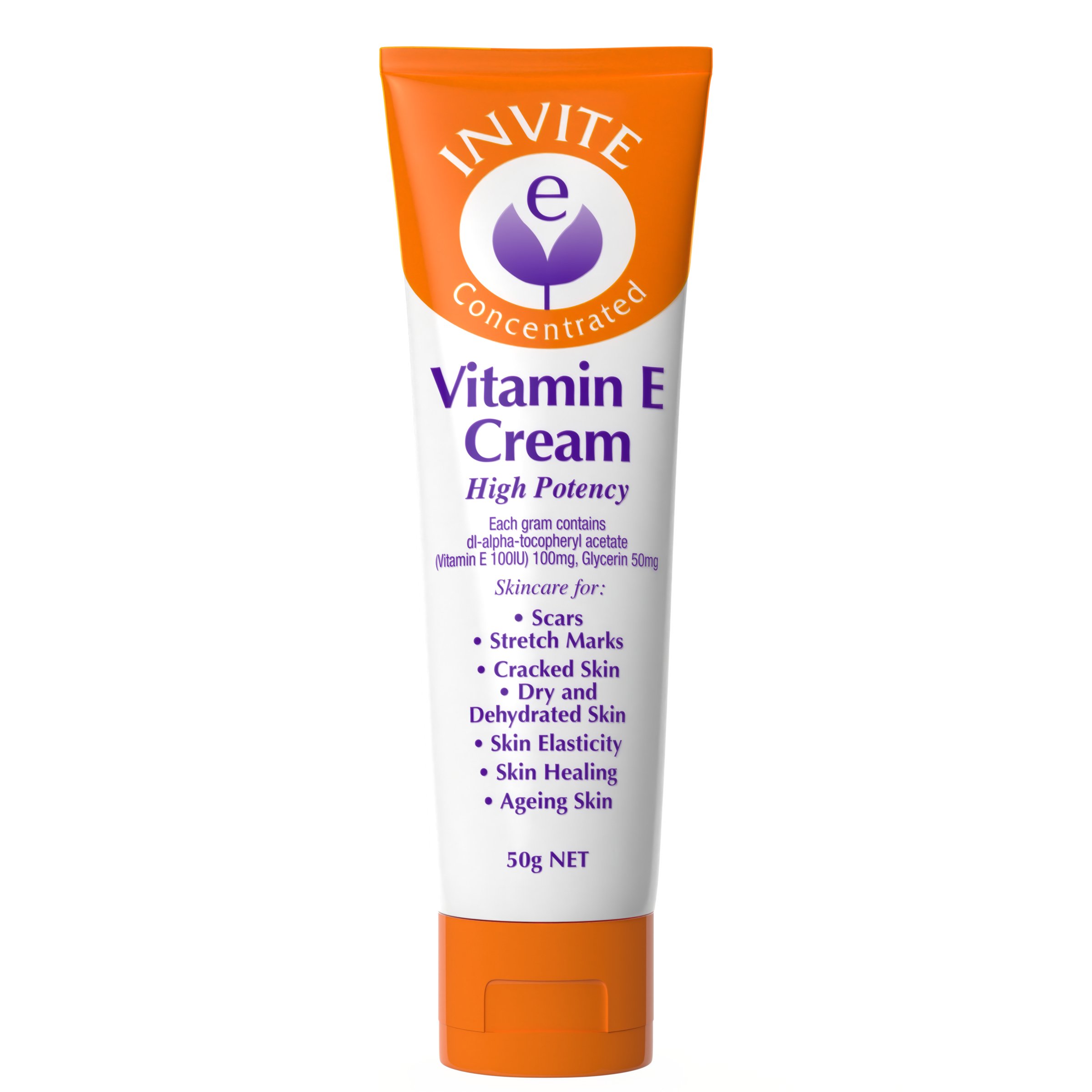 Invite E Vitamin E Cream Tube 50g - Image 1