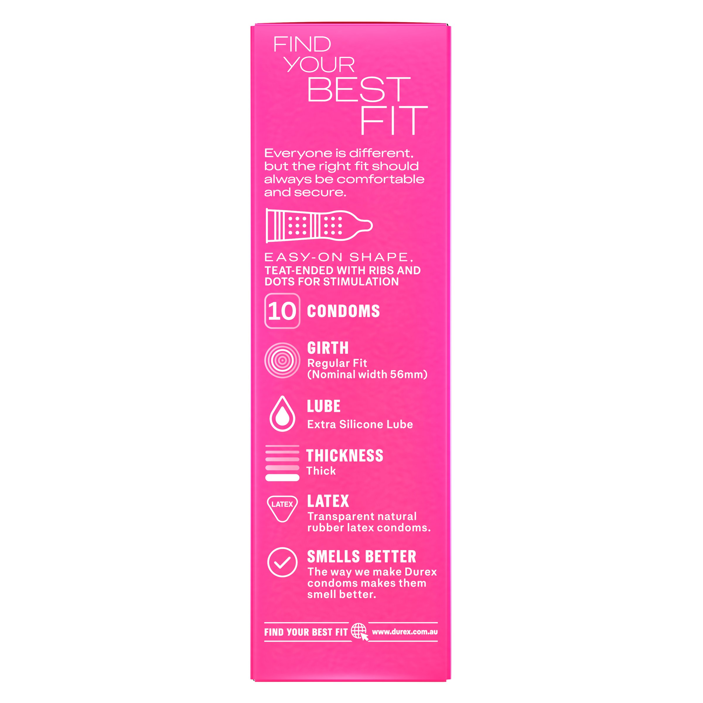 Durex Pleasure Me Condoms 10 pack - Image 3