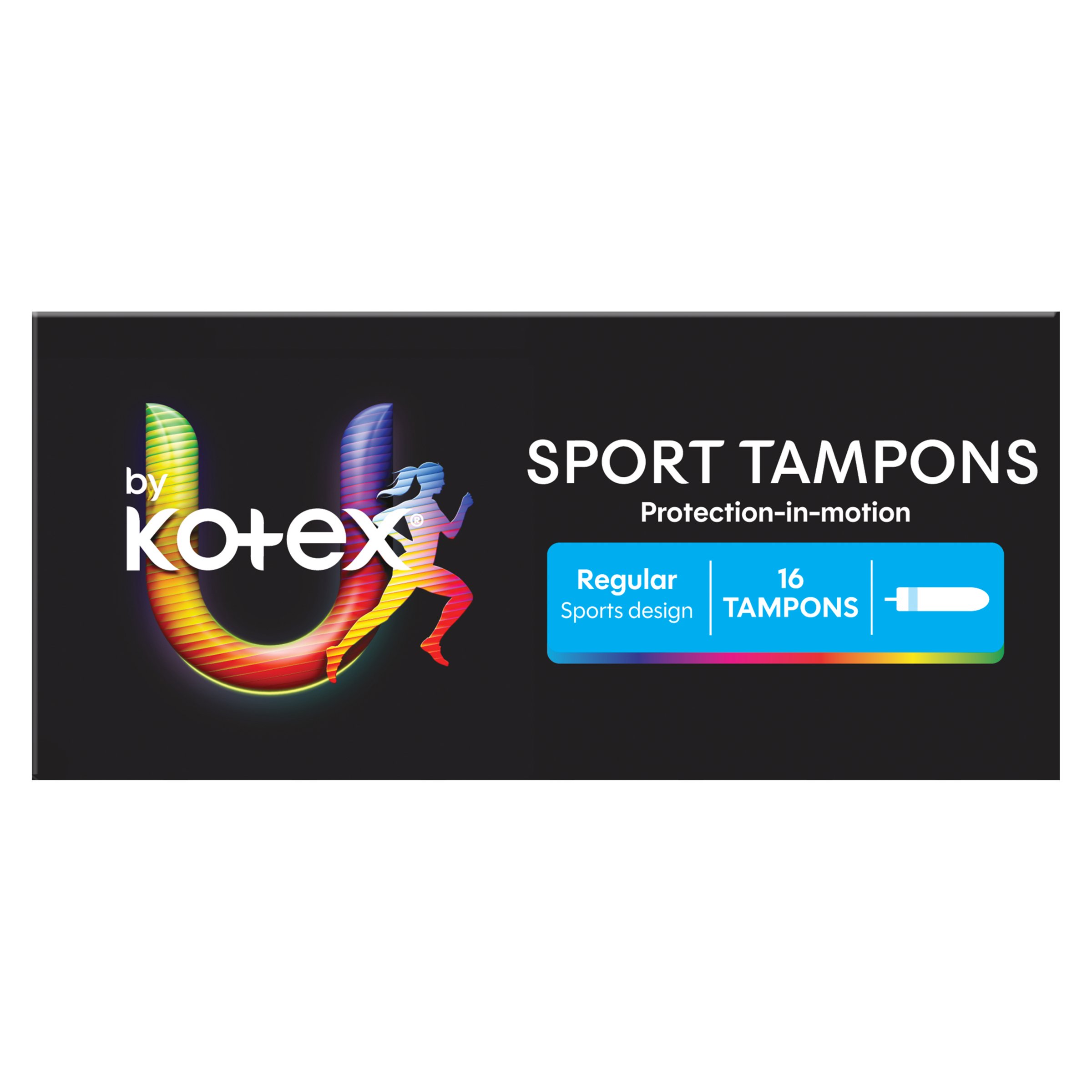 U By Kotex Sport Tampons Regular 16 pack - Image 1