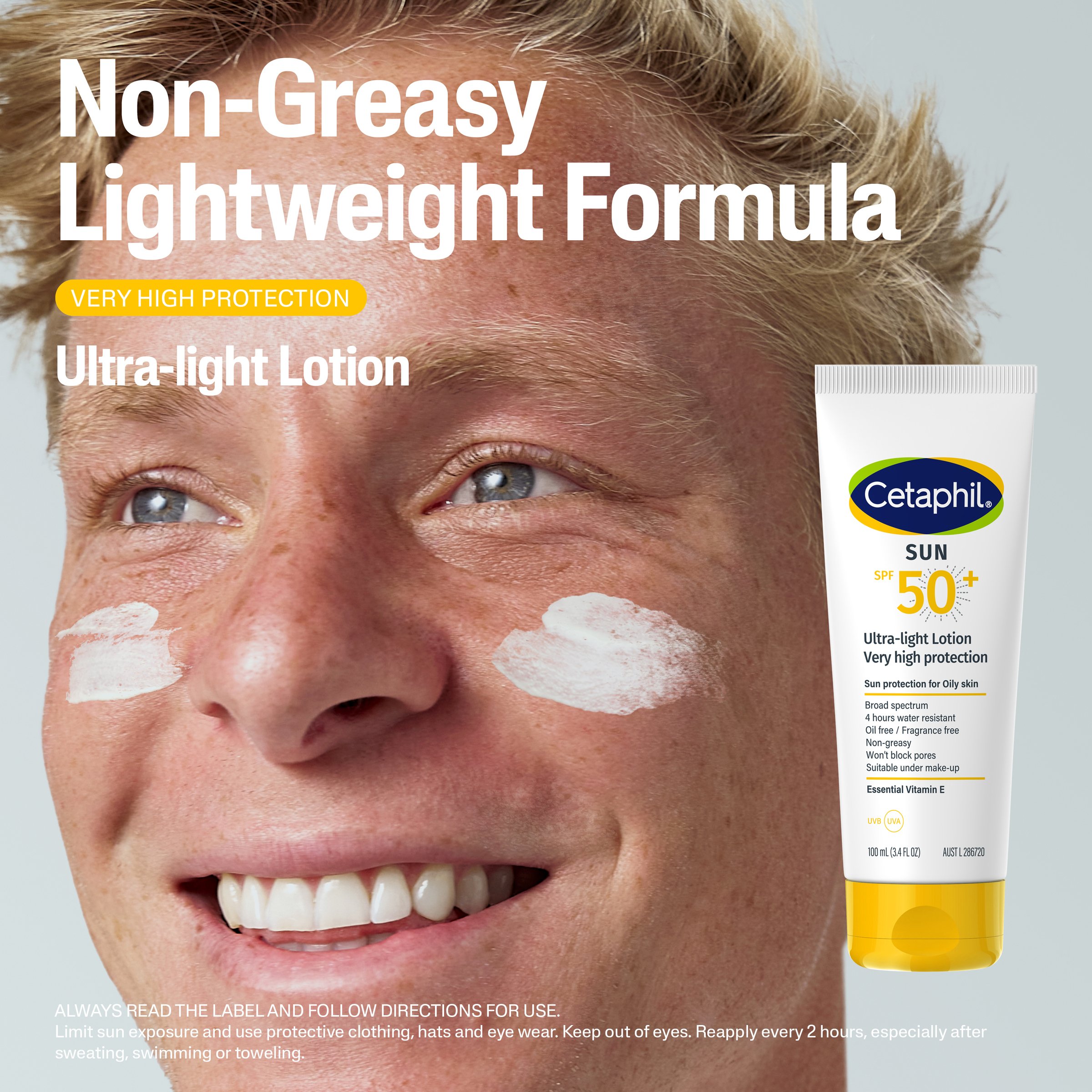 Cetaphil Sun Ultra Light Lotion SPF50+ - 100ml - Image 7