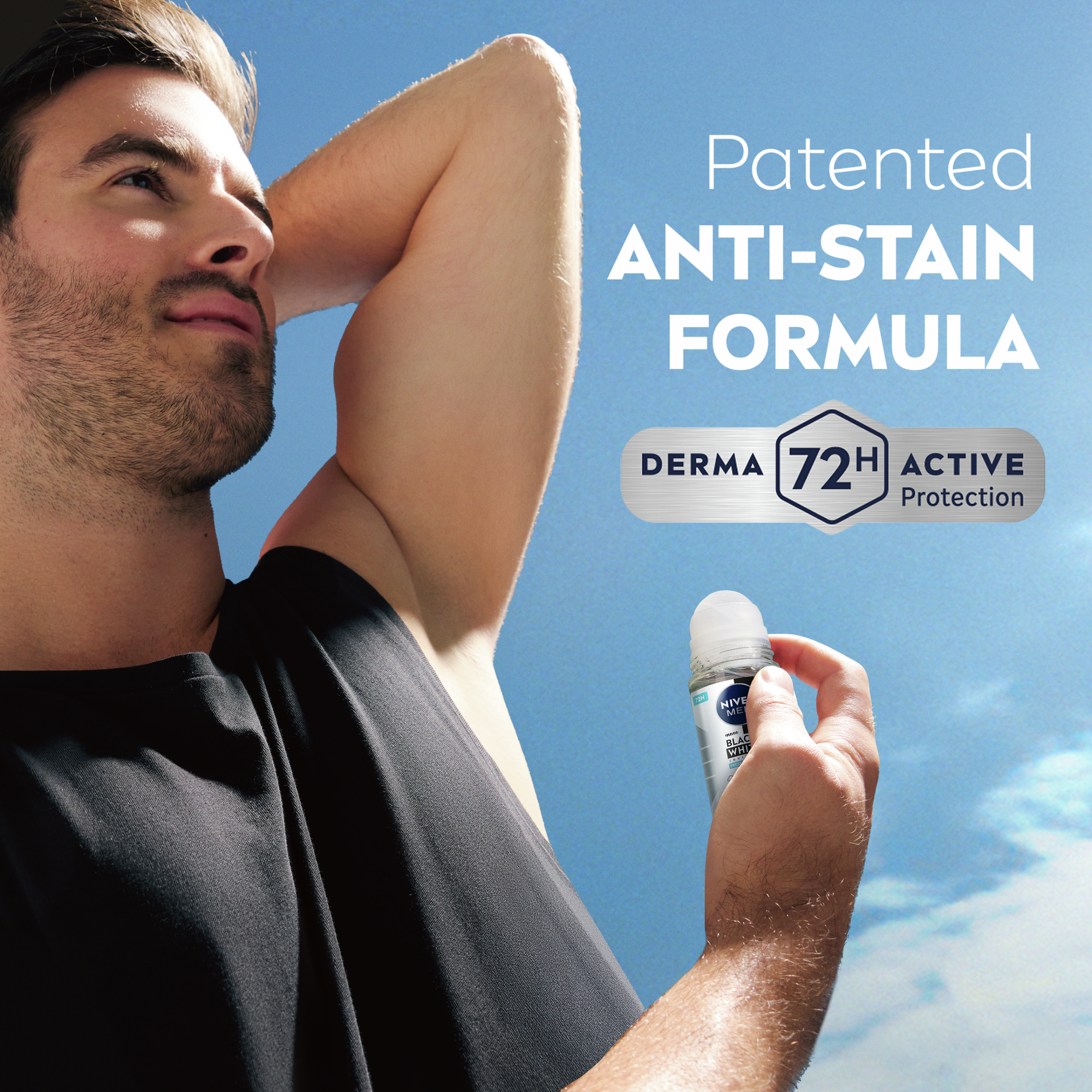 Nivea Men Black & White Fresh Roll On 50ml - Image 7