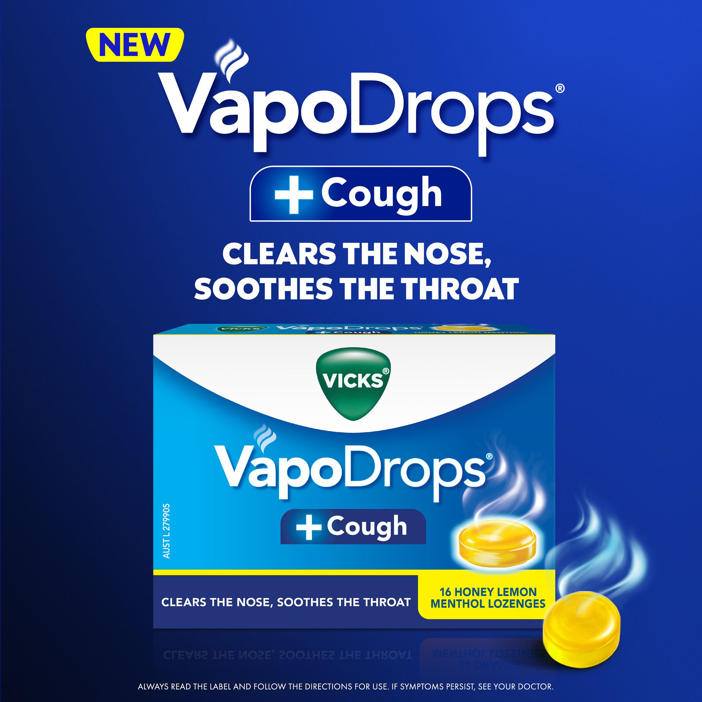 Vicks VapoDrop + Cough Orange Menthol 36 lozenges - Image 6