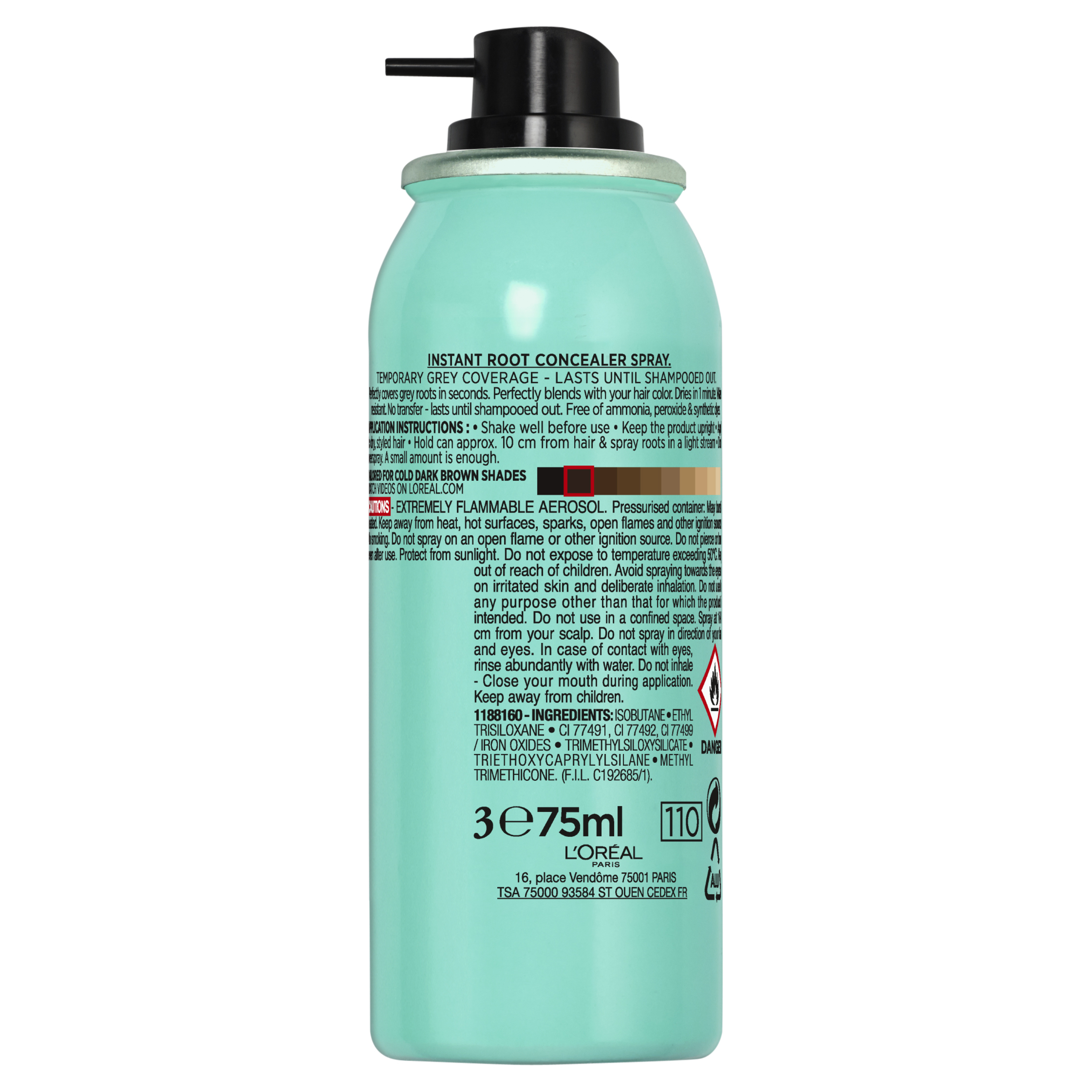 L'Oreal Paris Magic Retouch 8 Cool Dark Brown 75ml - Image 2