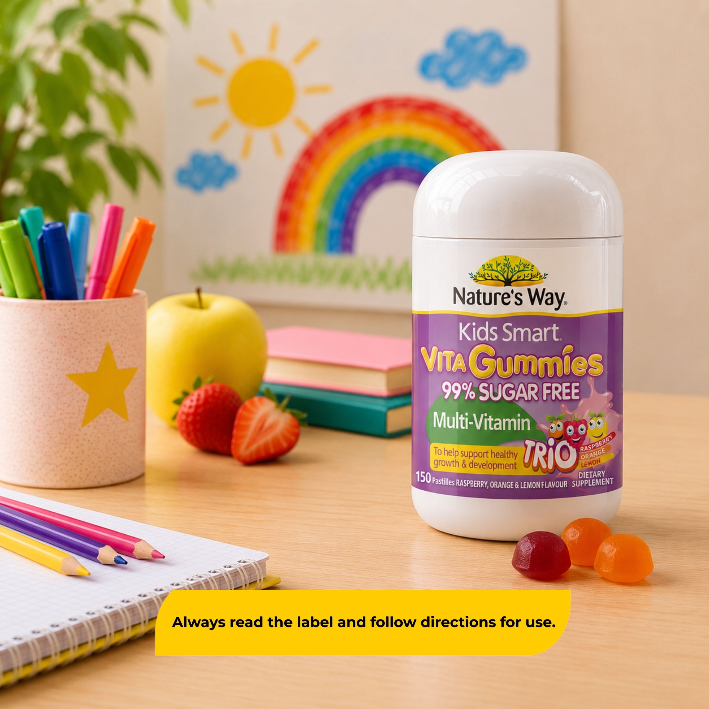 Nature's Way Kids Smart Vita Gummies Multi-Vitamin Sugar Free 150 pastilles - Image 5
