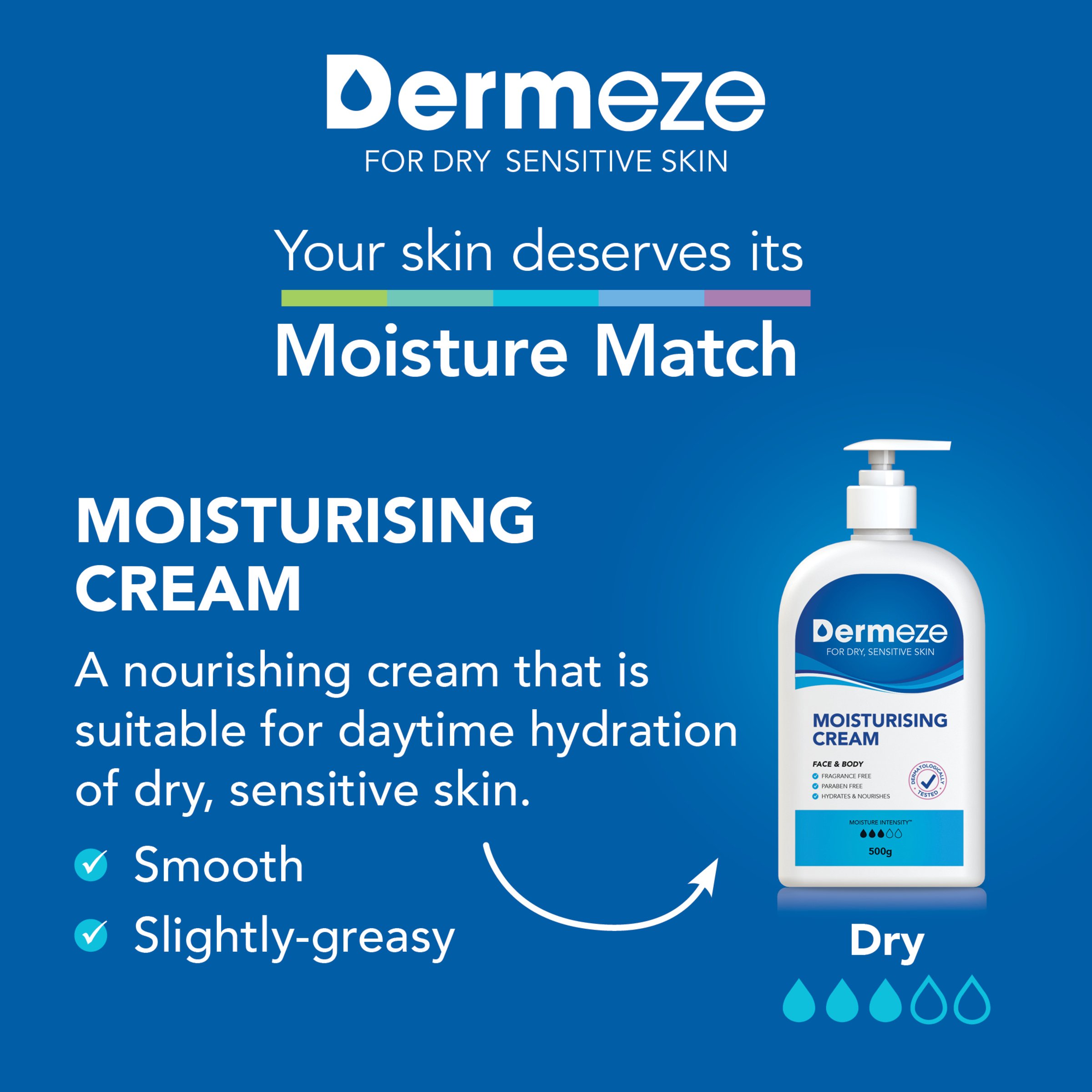 Dermeze Moisturising Cream 500g - Image 5