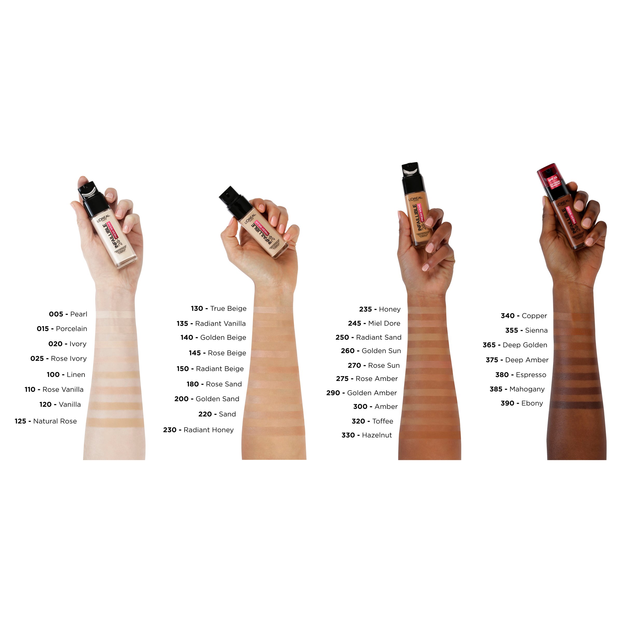 L'Oreal Paris Infallible Liquid Foundation 120 Vanilla 1 each - Image 5