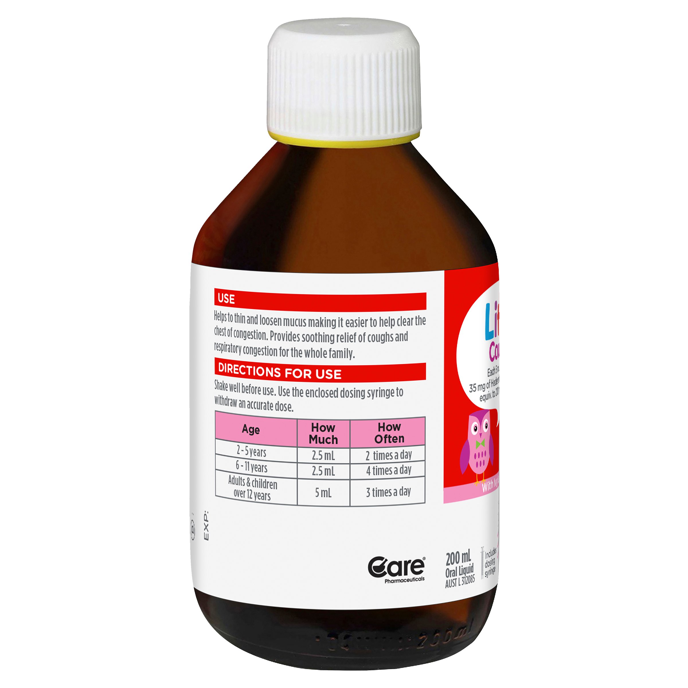 Little Coughs for Coughs & Chesty Congestion Raspberry 200ml - Image 13