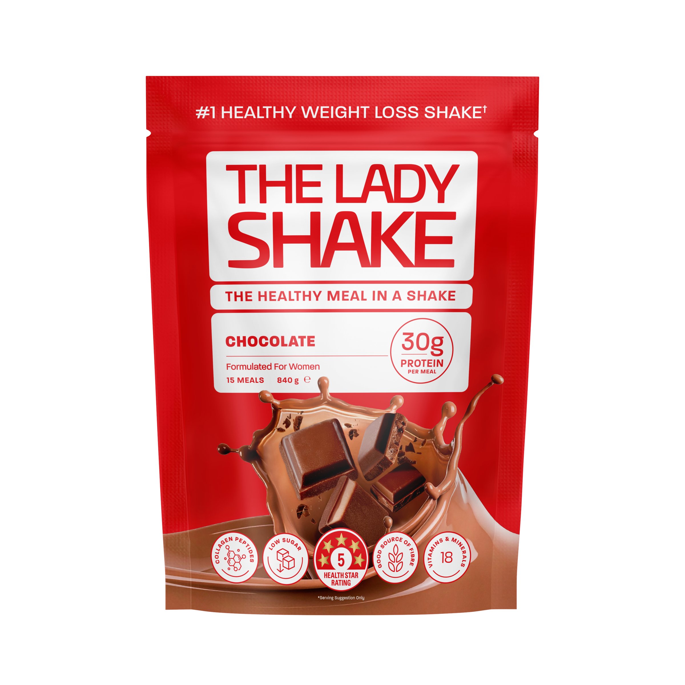 The Lady Shake Meal Replacement Chocolate 840g - Image 1