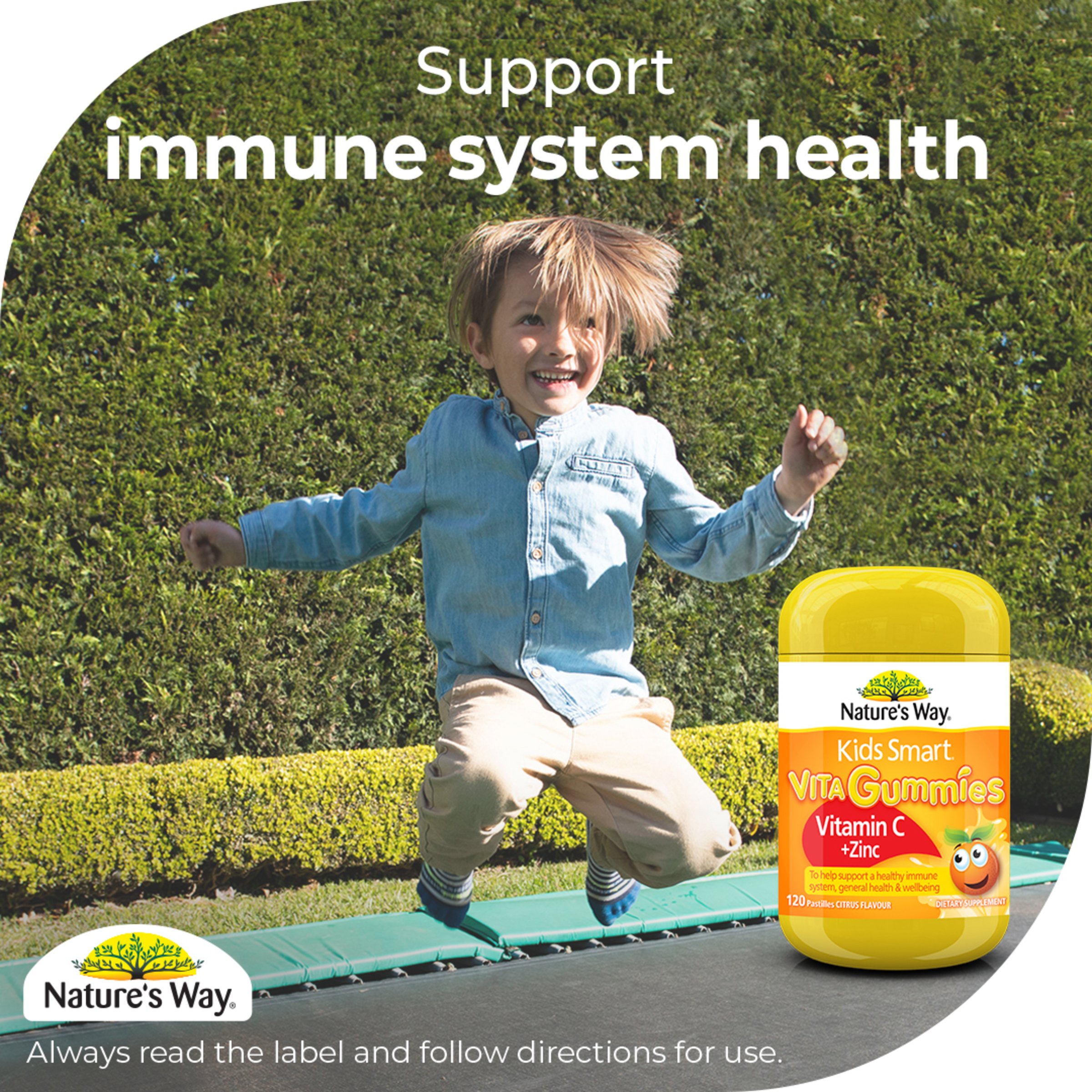 Nature's Way Kids Smart Vita Gummies Vitamin C + Zinc 120 pastilles - Image 5