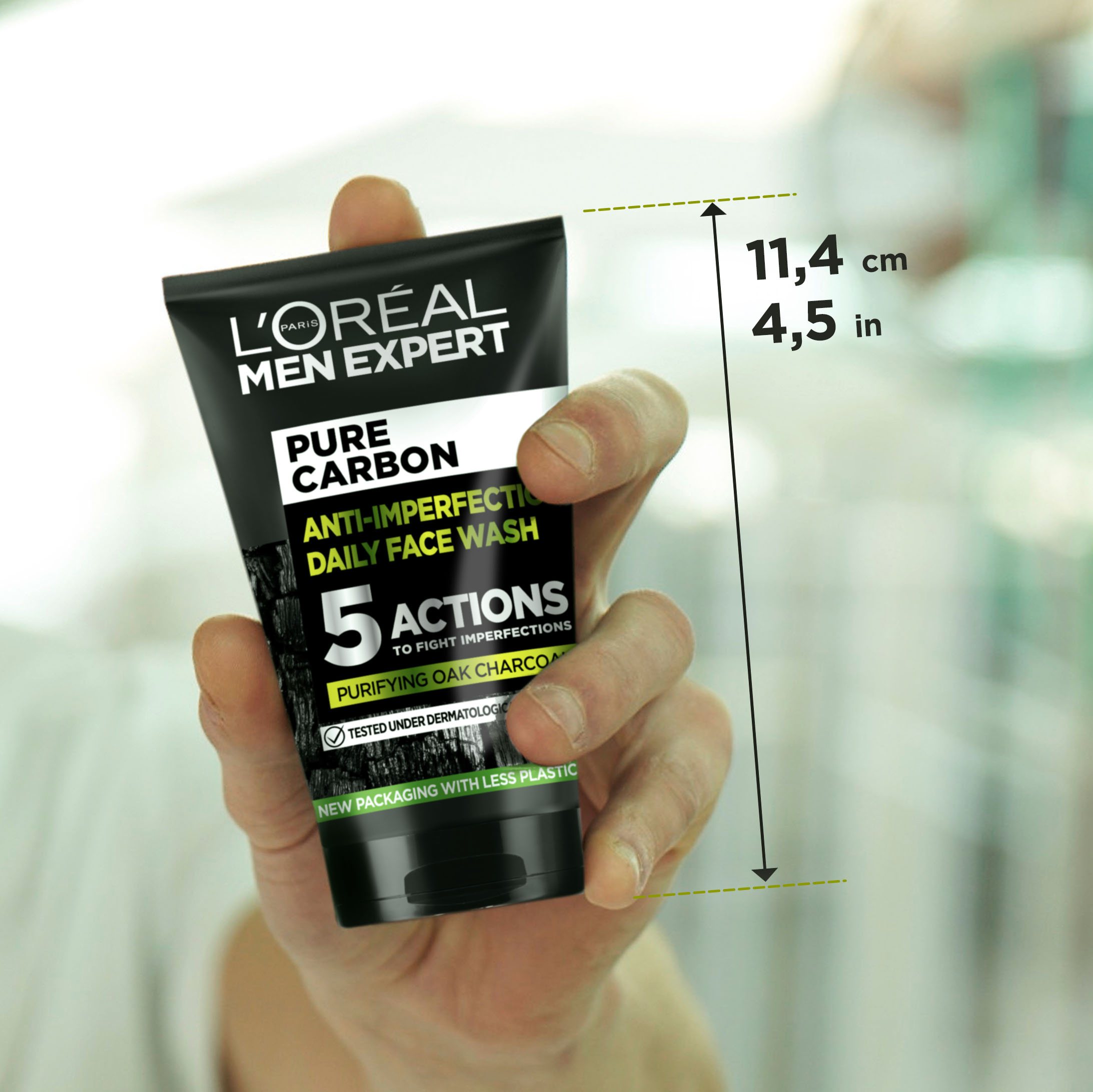 L'Oreal Paris Men Expert Pure Charcoal Wash 100ml - Image 2