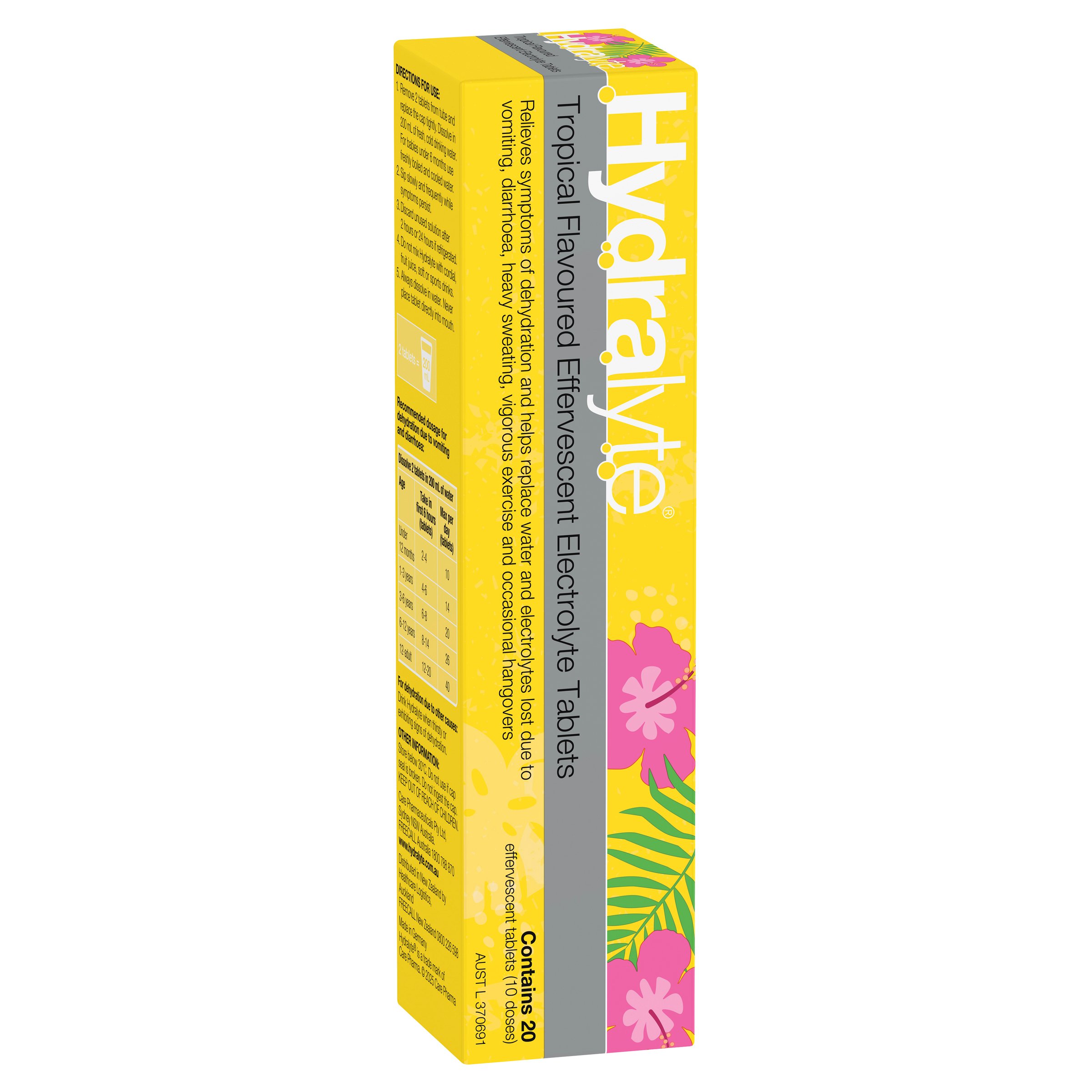 Hydralyte Effervescent Tropical 20 tablets - Image 15