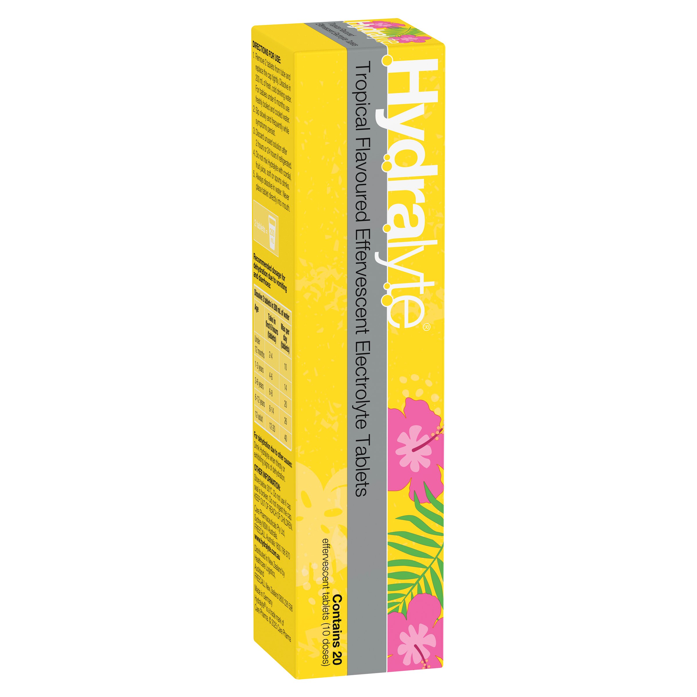 Hydralyte Effervescent Tropical 20 tablets - Image 12