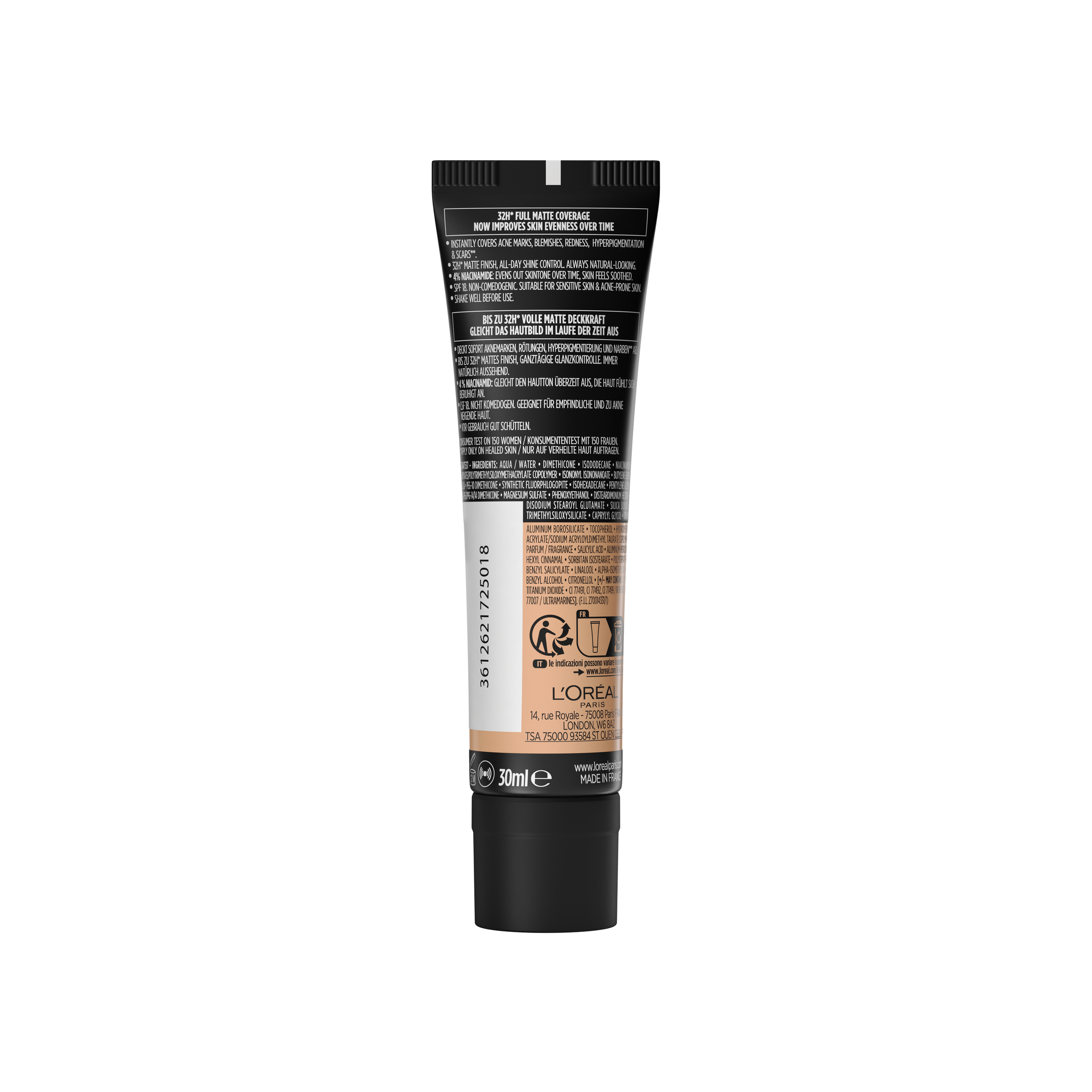 L'Oreal Paris Infallible Matte Cover Foundation 175 Sand 1 each - Image 2