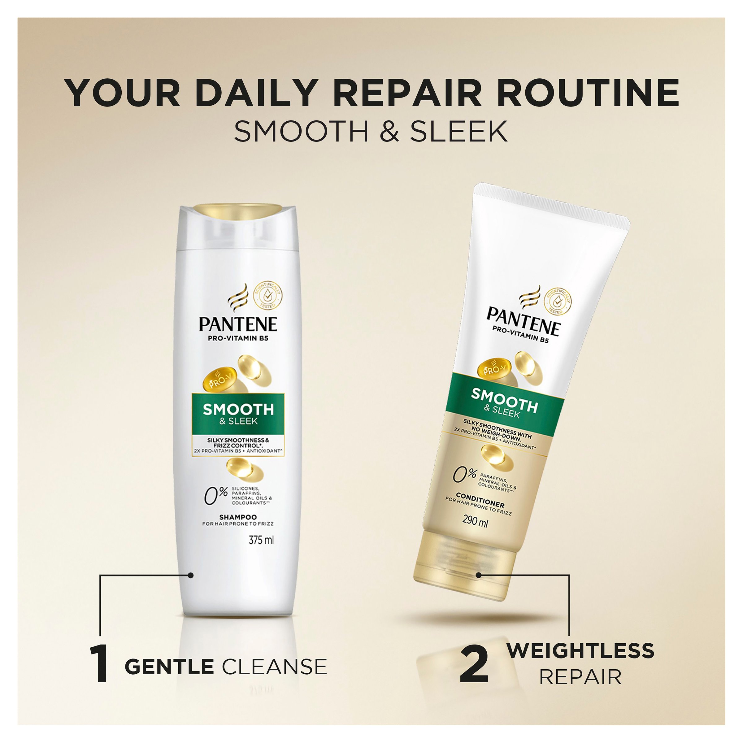 Pantene Daily Moisture Renewal Shampoo 375ml - Image 7