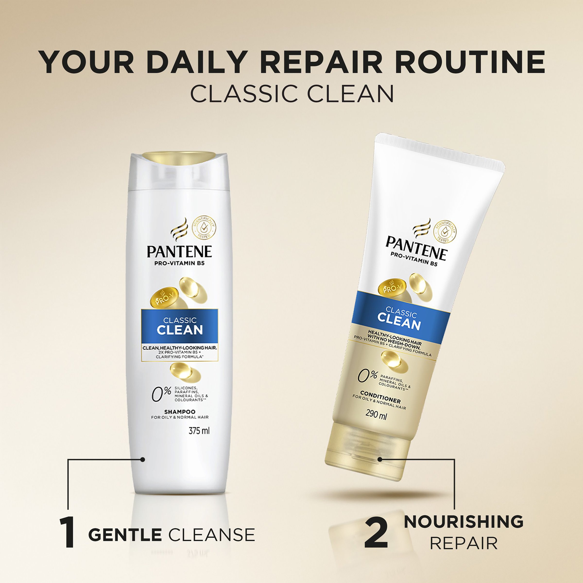 Pantene Classic Clean Shampoo 375ml - Image 9