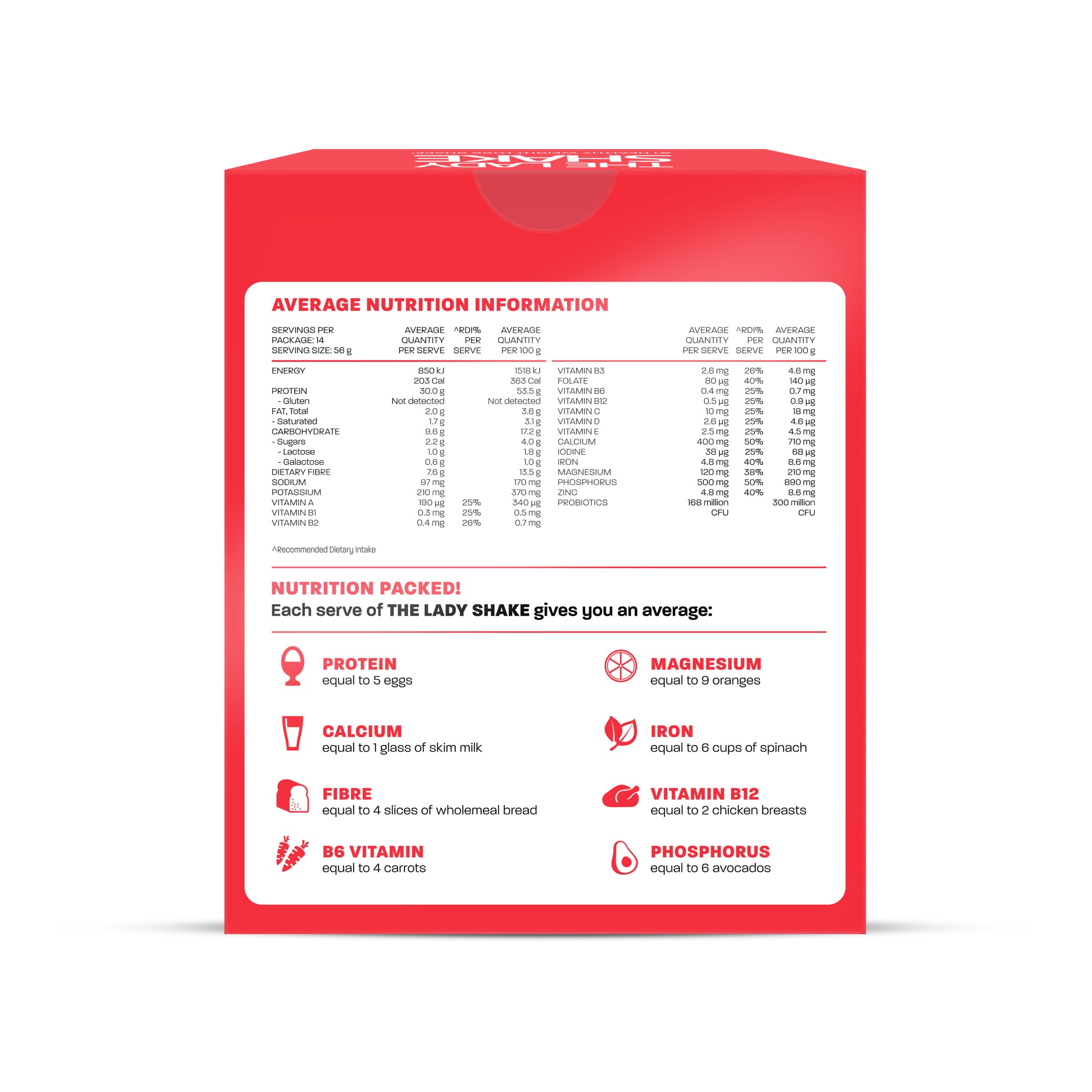 The Lady Shake Meal Replacement Variety 14 pack - Image 5