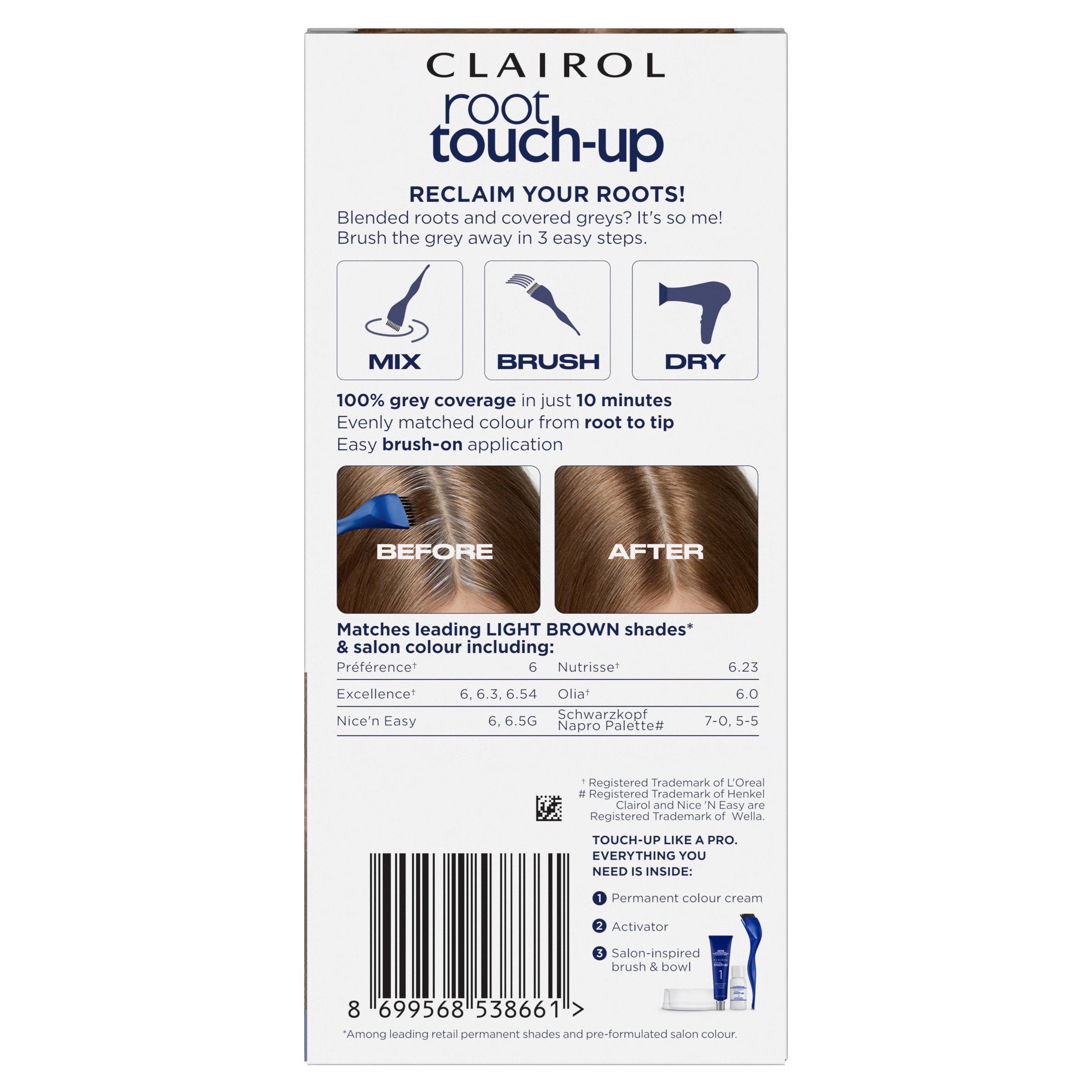 Clairol Nice'n Easy Touch Up 6 Light Brown 1 each - Image 2