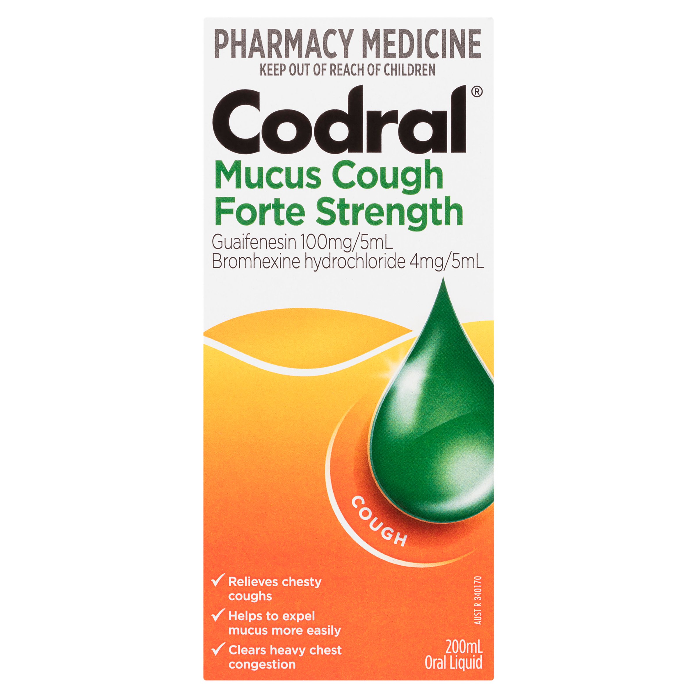 Codral Mucus Cough Forte Strength 200ml - Image 1