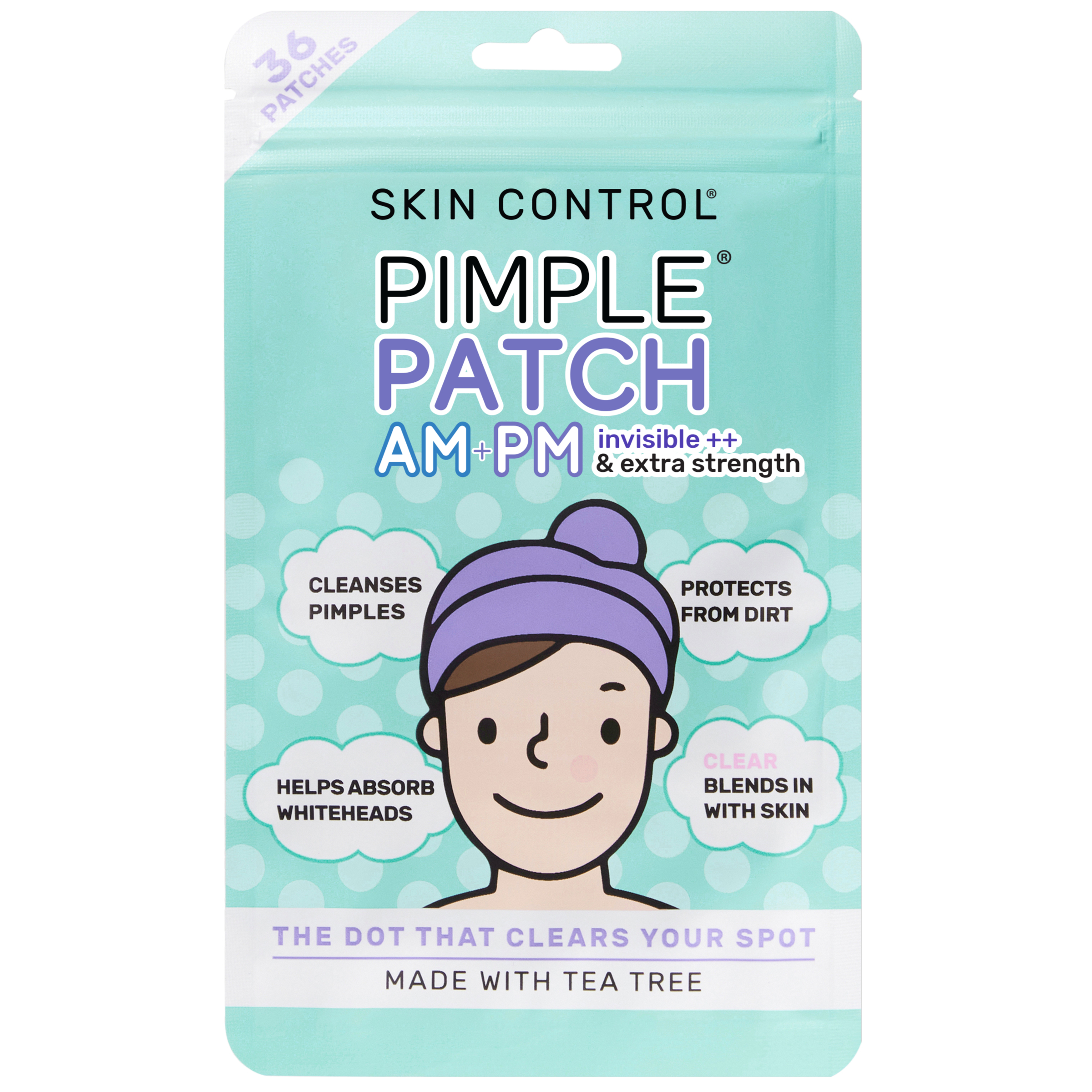 Skin Control Pimple Patch AM & PM Mix 36 pack - Image 1