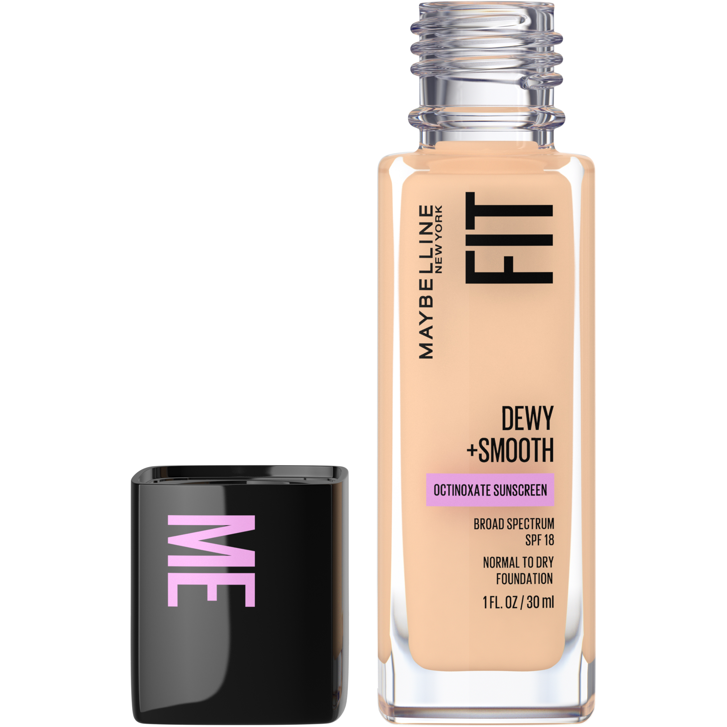 Maybelline Fit Me Dewy & Smooth Foundation 110 Porcelain 1 each - Image 2