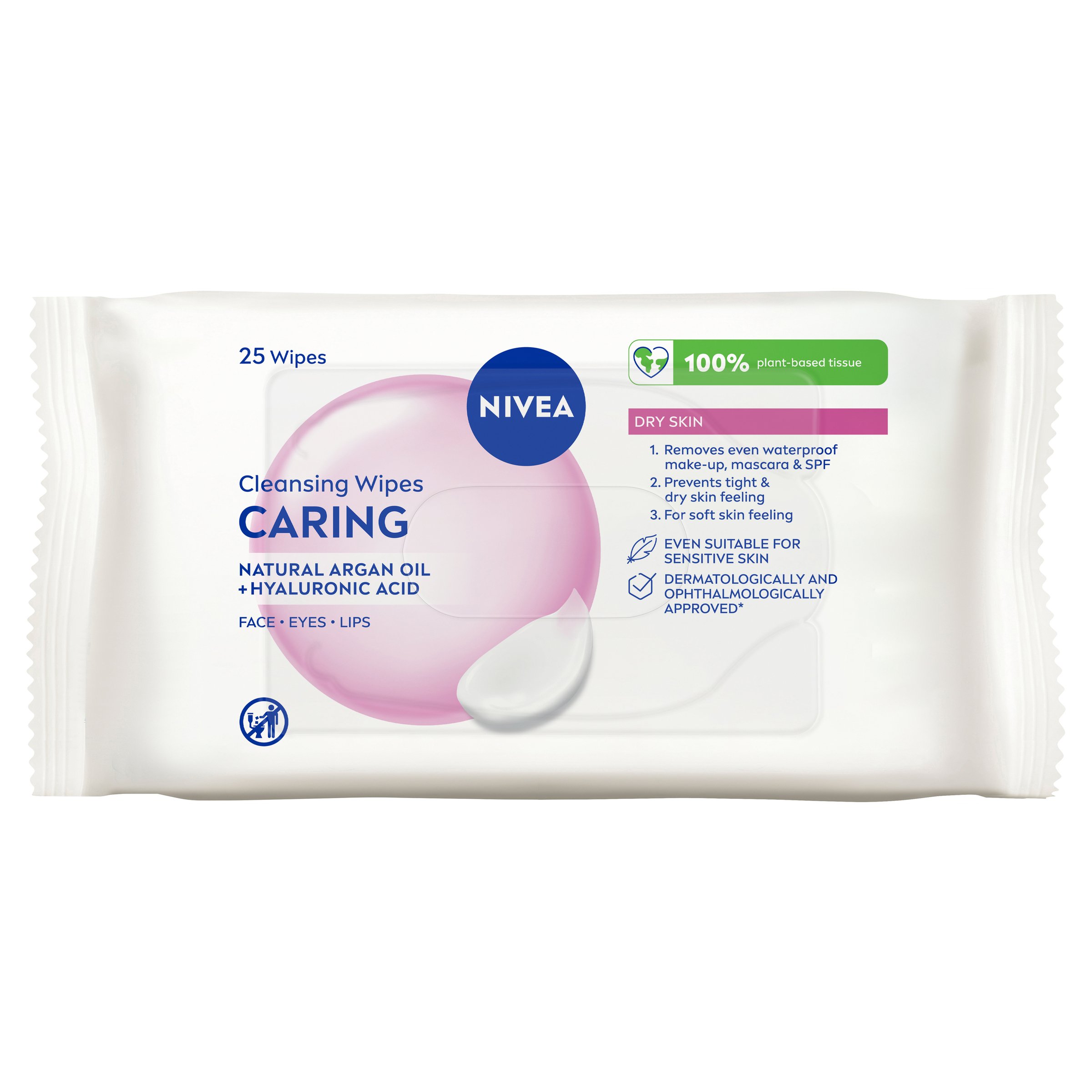 Nivea 3-In-1 Gentle Cleansing Wipes 25 pack - Image 1