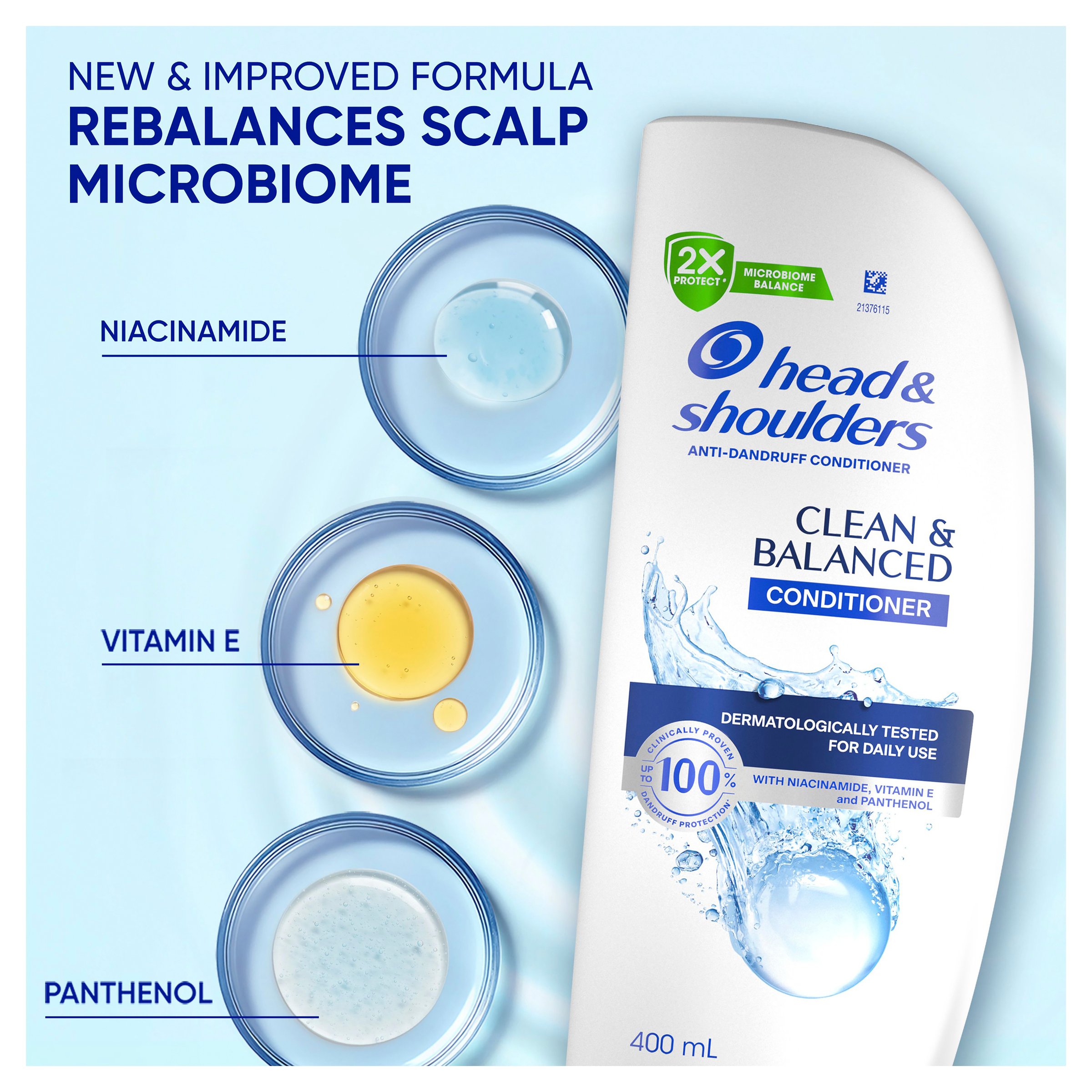 Head & Shoulders Clean & Balanced Conditioner 400ml - Image 7