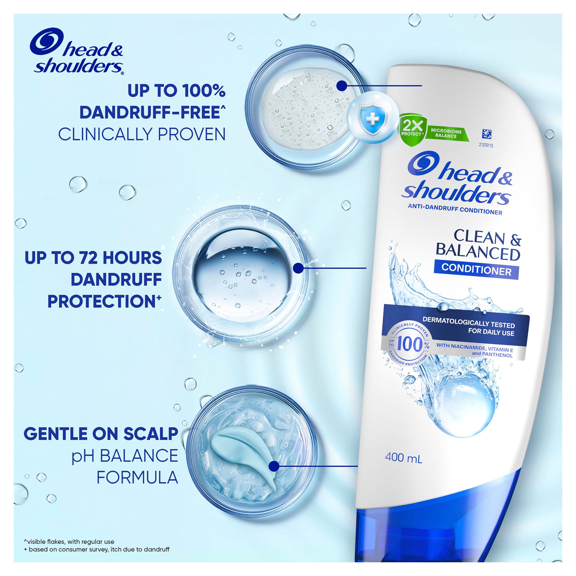 Head & Shoulders Clean & Balanced Conditioner 400ml - Image 6