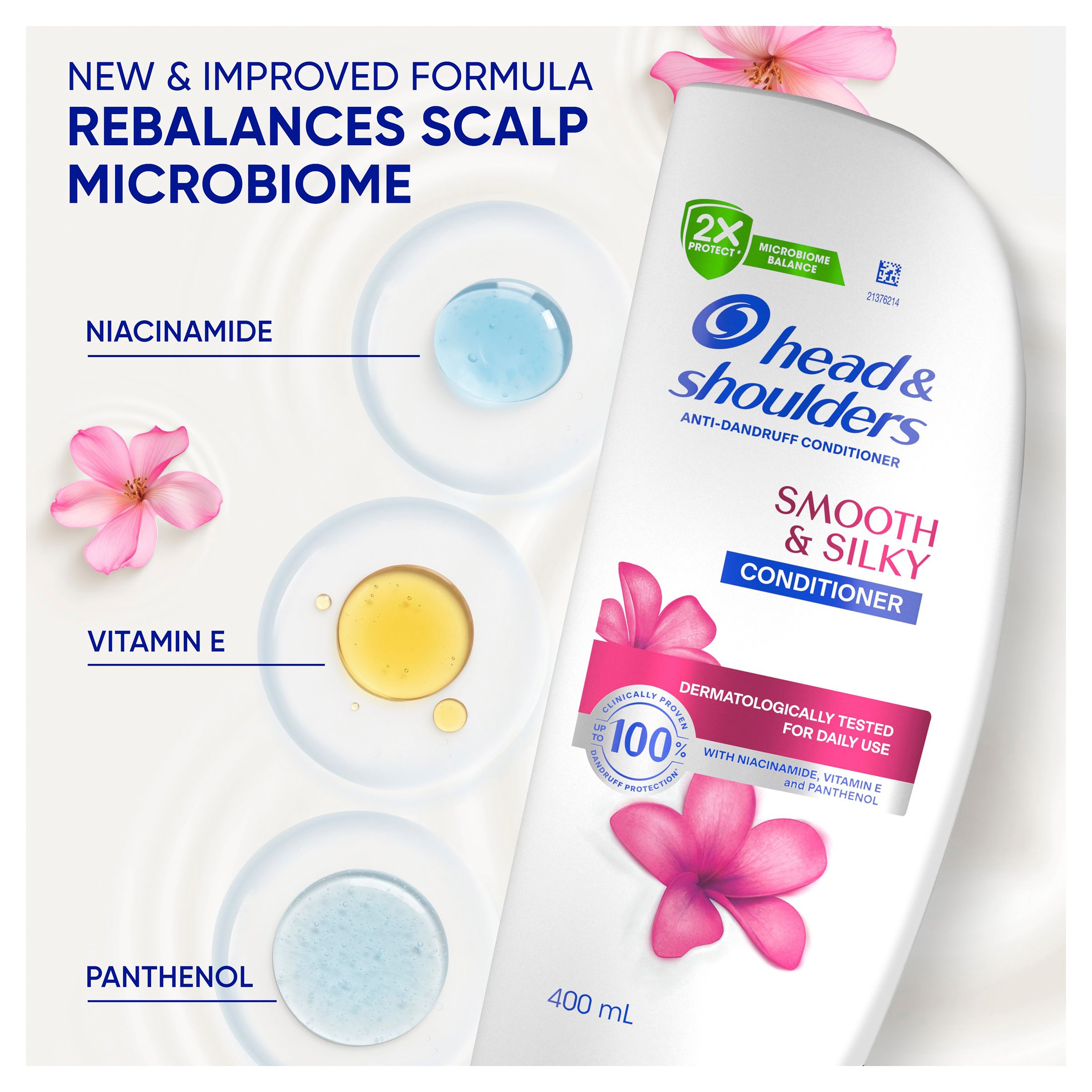 Head & Shoulders Smooth & Silky Conditioner 400ml - Image 6