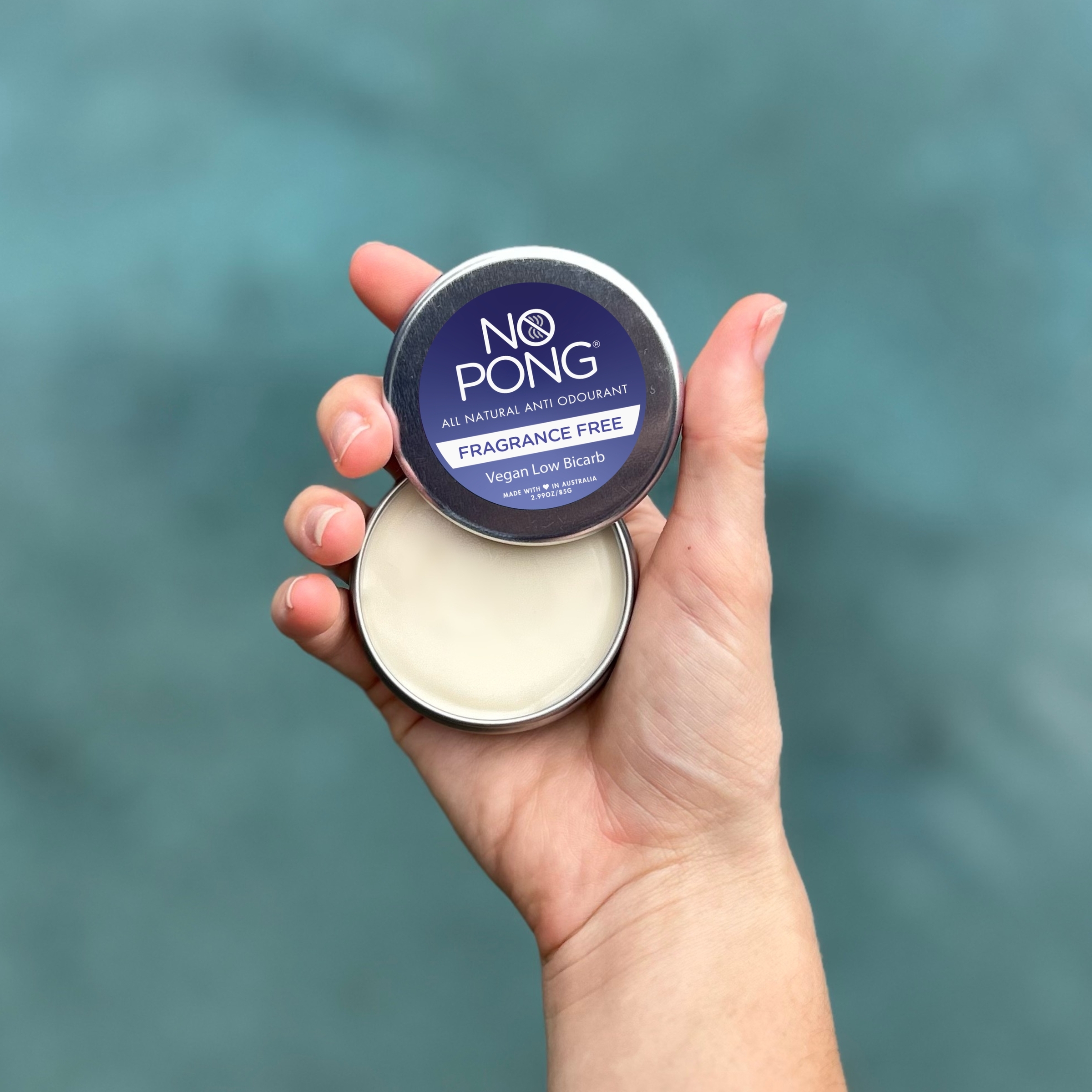 No Pong All Natural Anti Odourant Frangrance Free Vegan 35g - Image 4