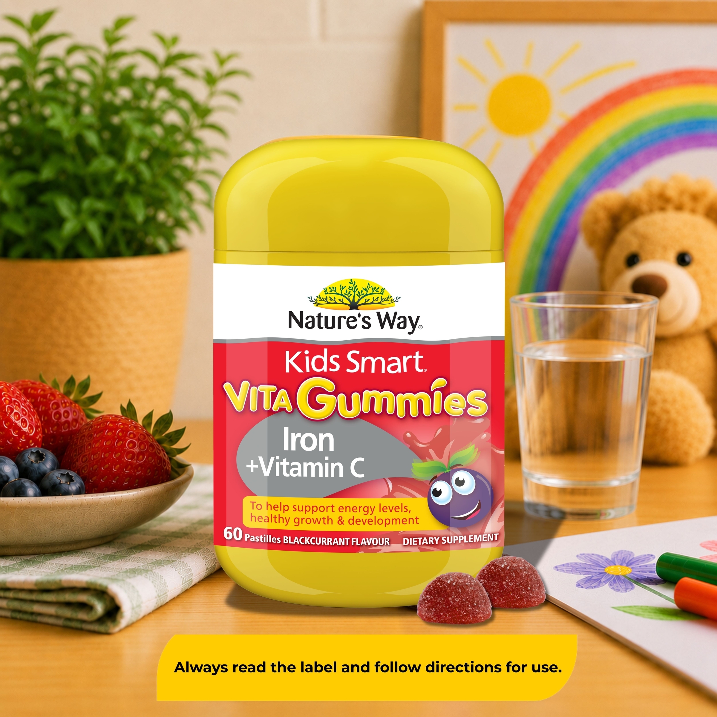 Nature's Way Kids Smart Vita Gummies Iron + Vitamin C 60 pastilles - Image 5