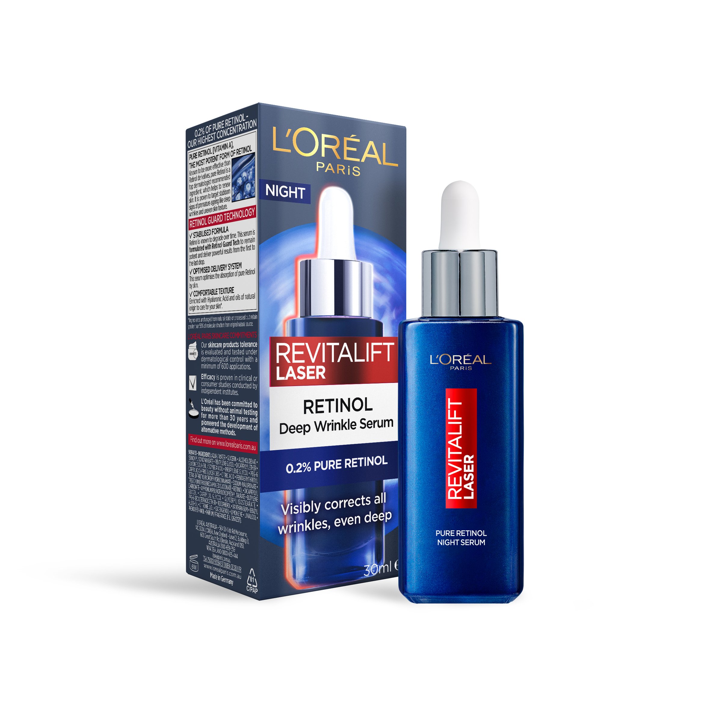 L'Oreal Paris Dermo-Expertise Revitalift Laser Retinol Night Serum 30ml - Image 11