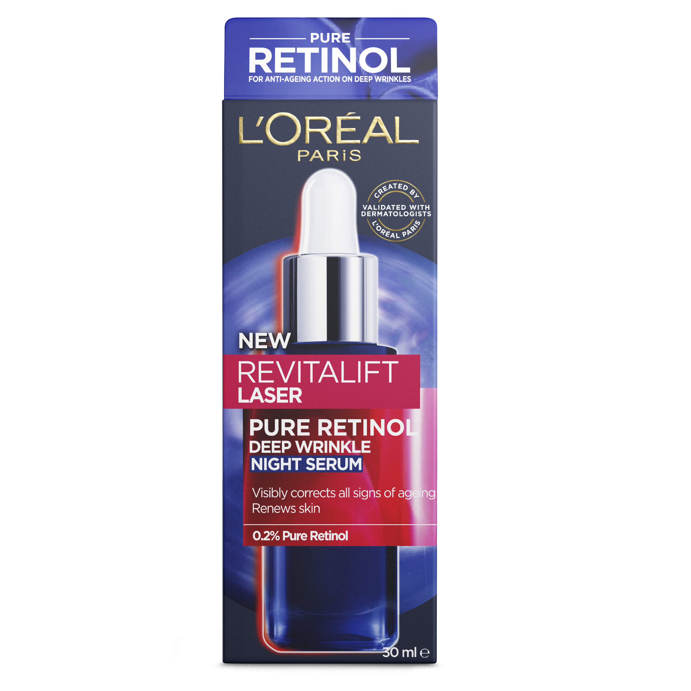 L'Oreal Paris Dermo-Expertise Revitalift Laser Retinol Night Serum 30ml - Image 7