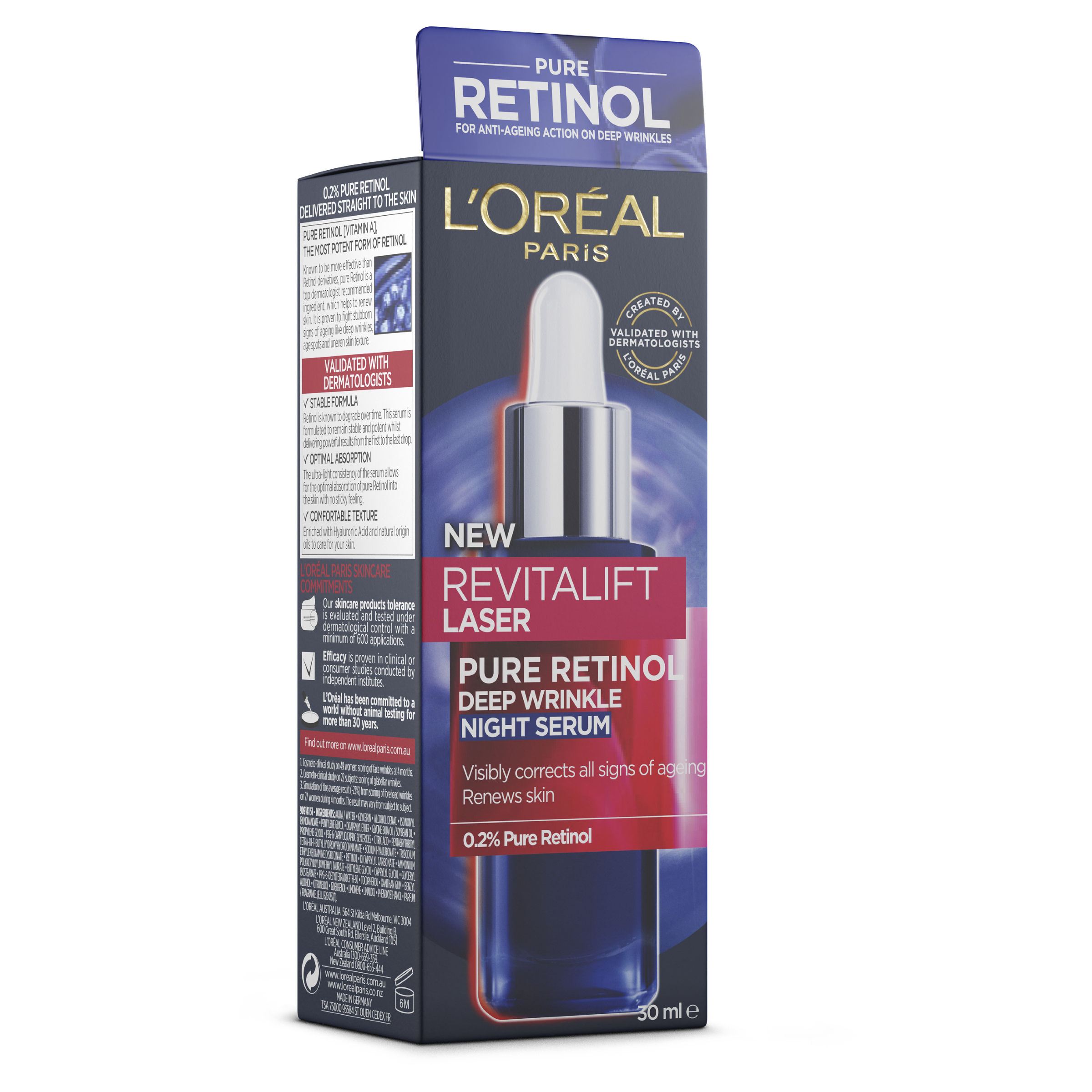 L'Oreal Paris Dermo-Expertise Revitalift Laser Retinol Night Serum 30ml - Image 9