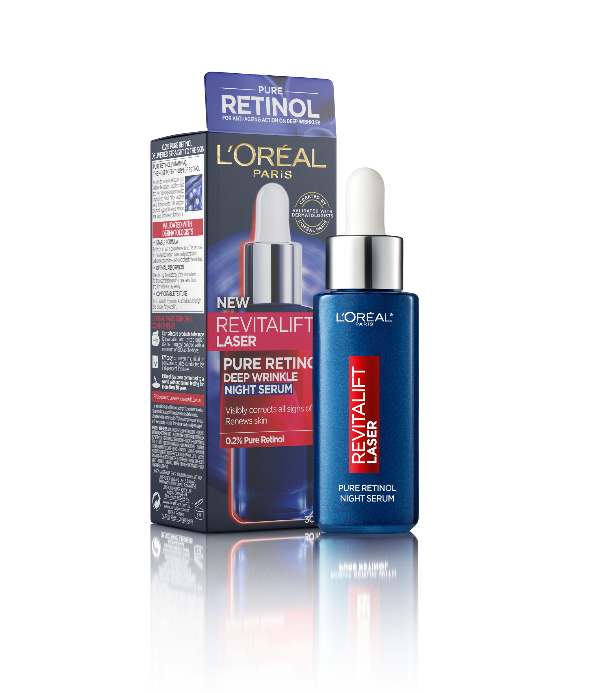 L'Oreal Paris Dermo-Expertise Revitalift Laser Retinol Night Serum 30ml - Image 1