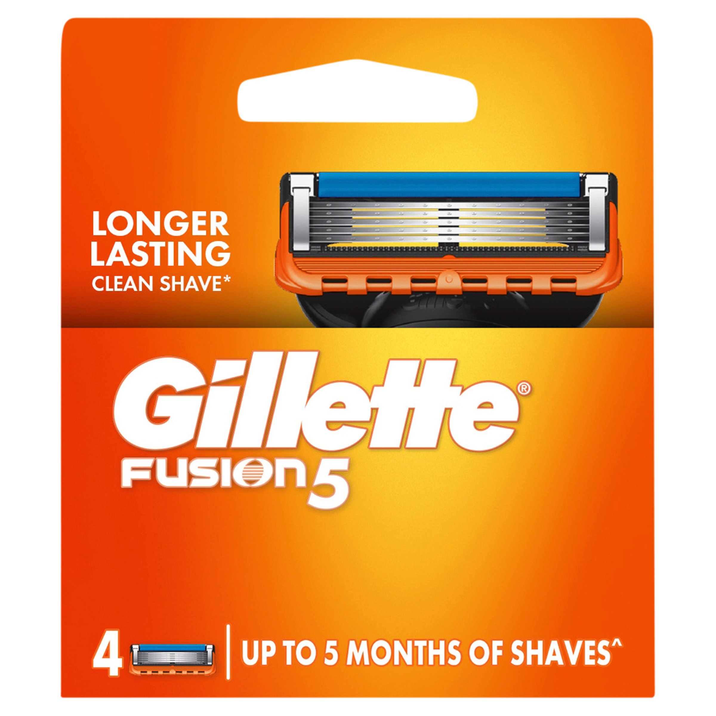 Gillette Fusion Manual Razor Blades 4 pack - Image 1