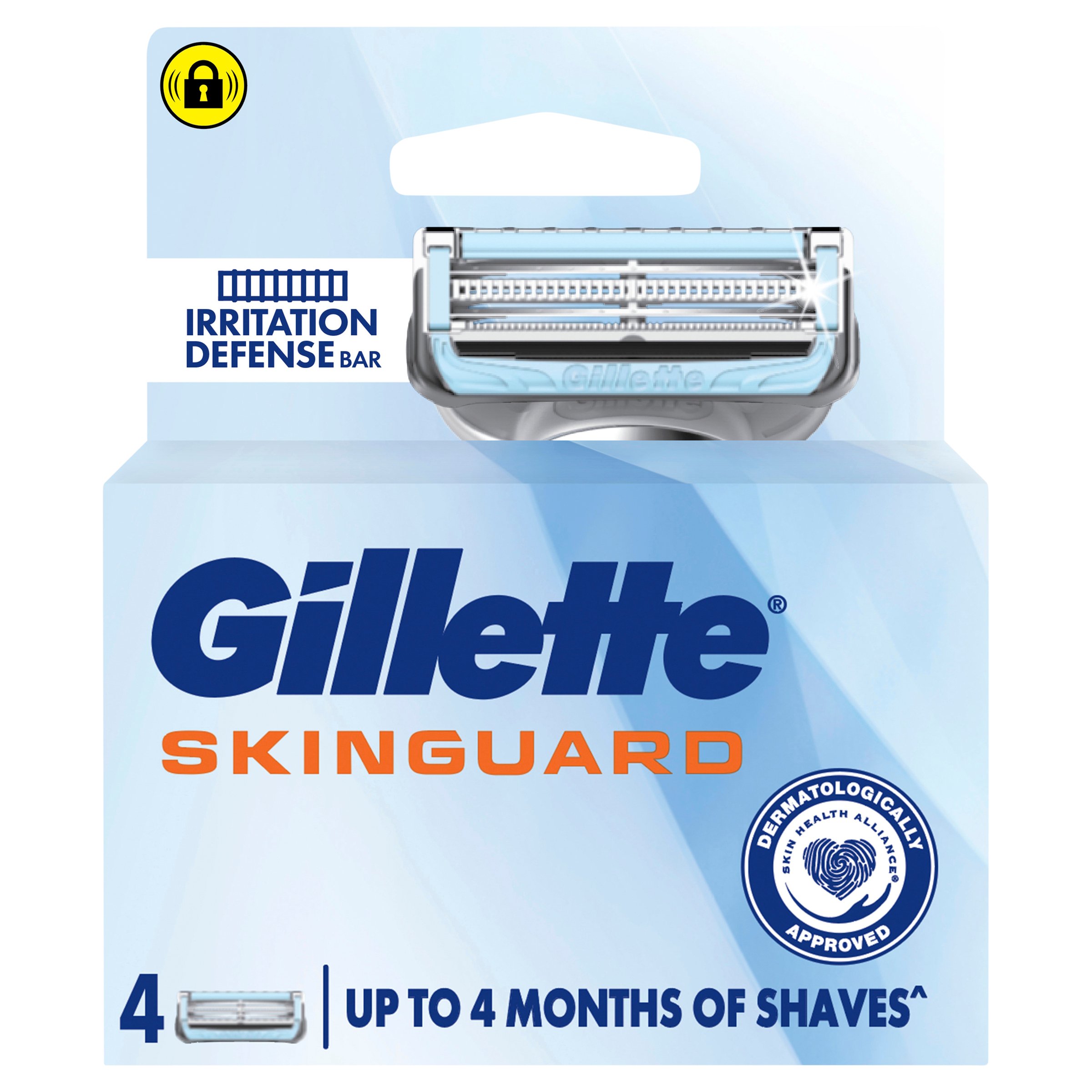 Gillette Skinguard Manual Razor Blades 4 pack - Image 1