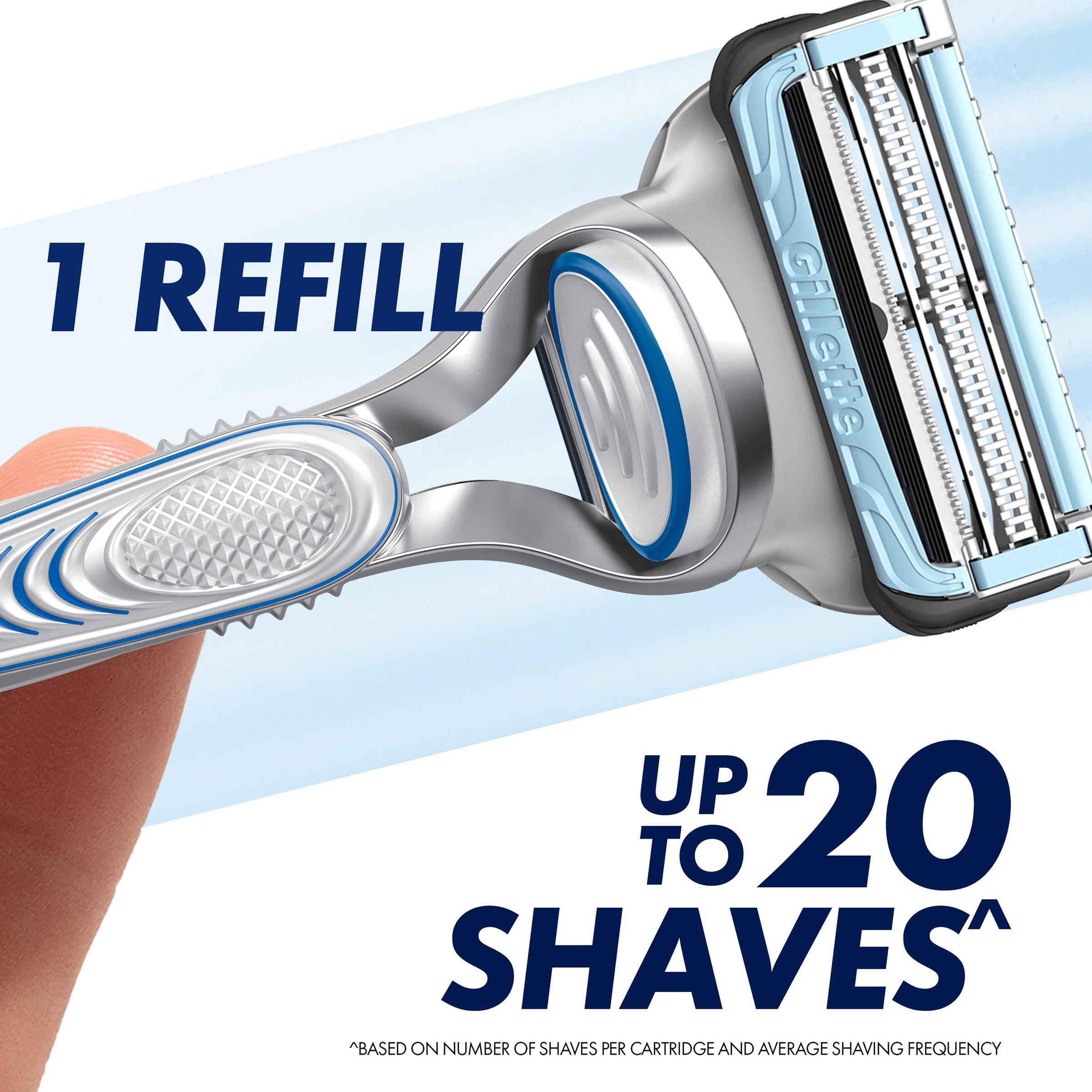 Gillette Skinguard Manual Razor Handle Blade Refill 2 pack - Image 3