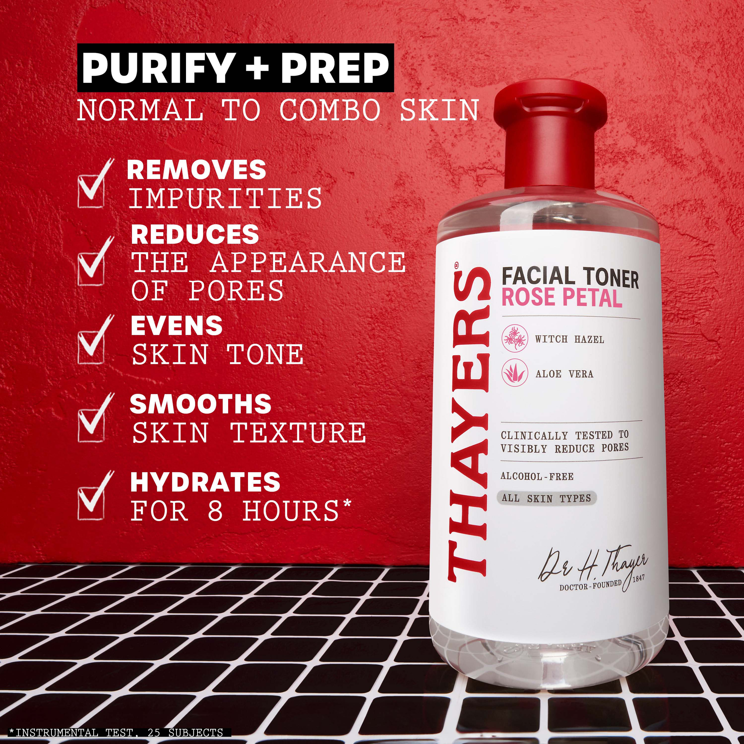 Thayers Rose Petal Alcohol-Free Toner With Witch Hazel Aloe Vera 355ml - Image 4