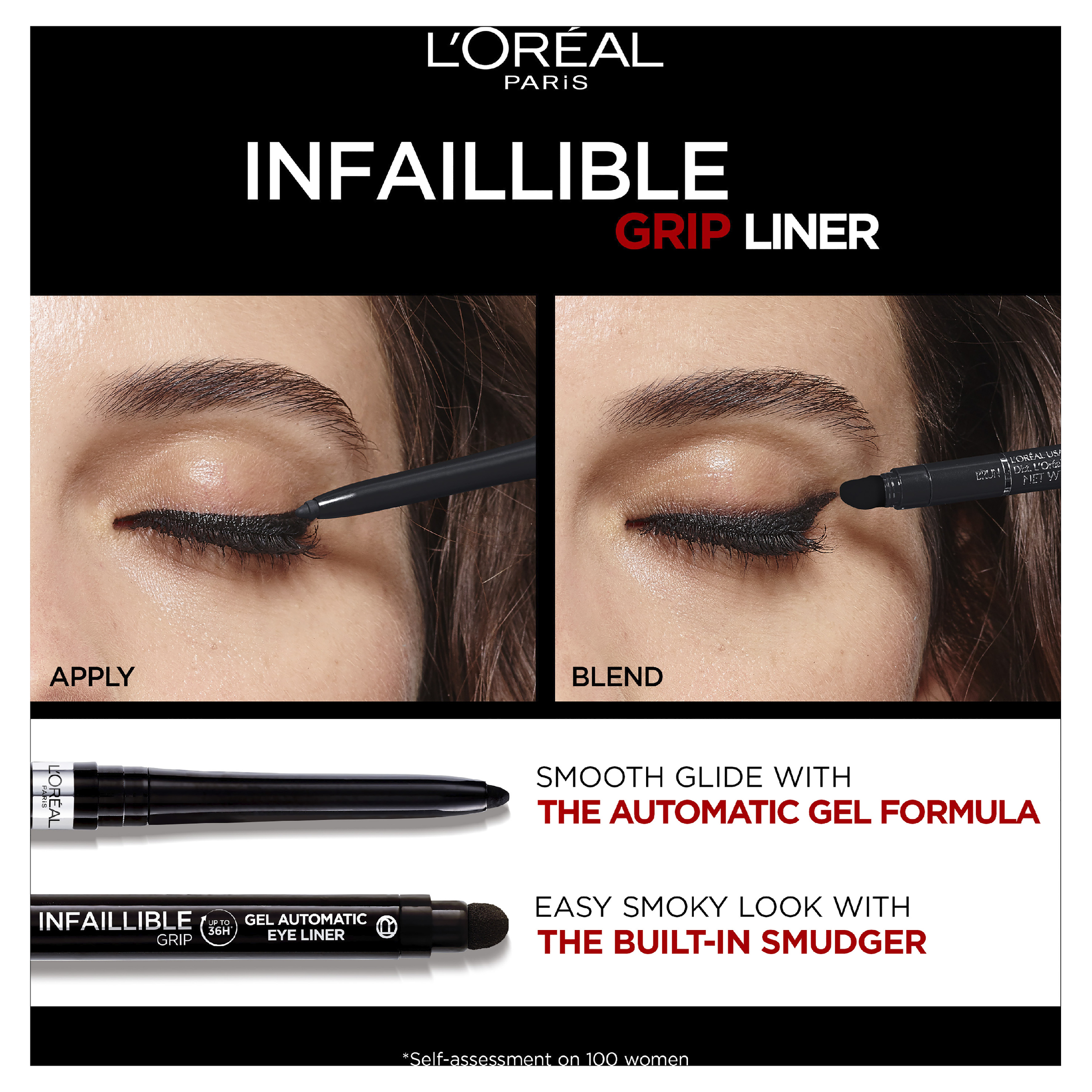 L'Oreal Paris Infallible Grip 36 Hour Gel Liner Taupe Grey 1 each - Image 2