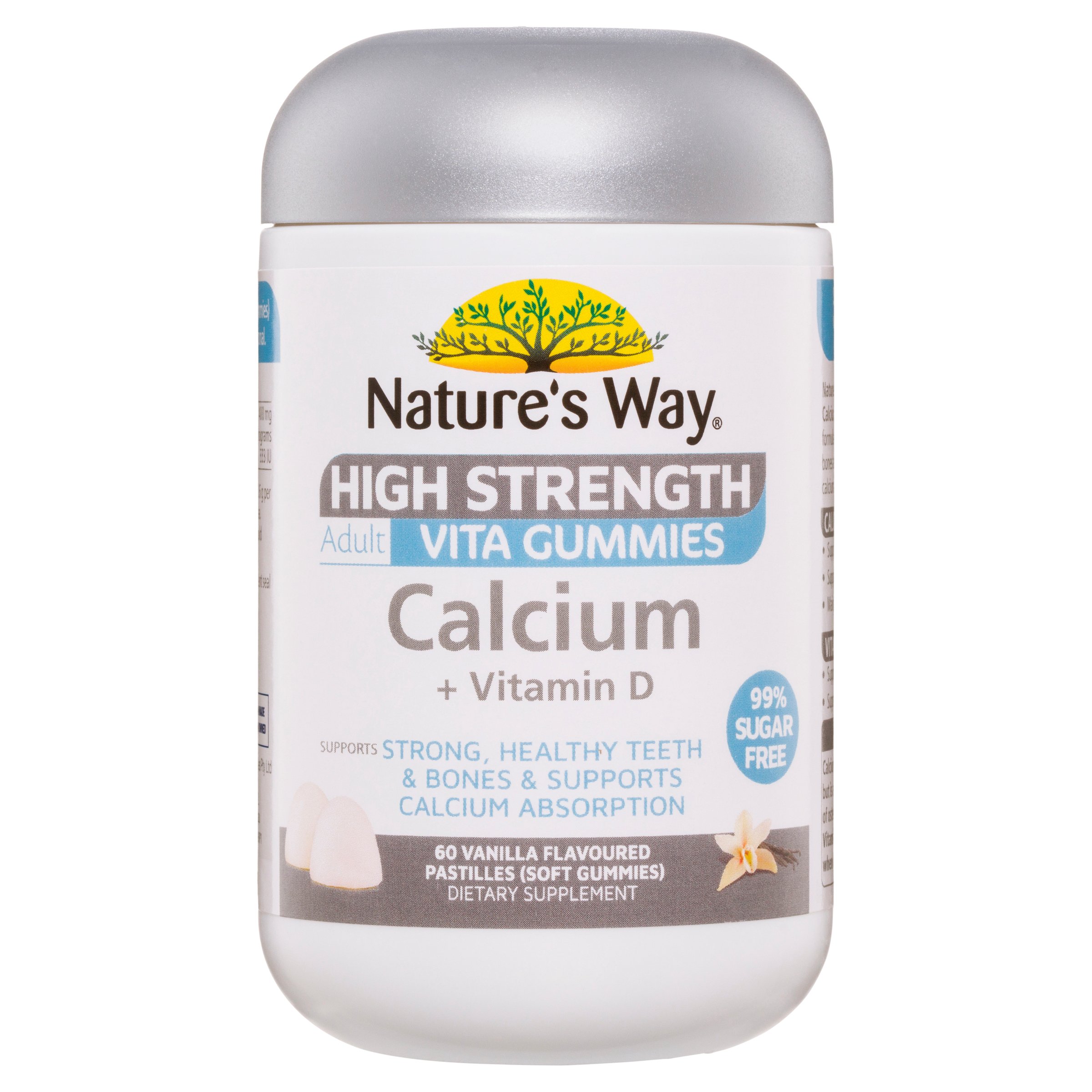 Nature's Way High Strength Adult Vita Gummies Calcium + Vitamin D 60 pastilles - Image 1